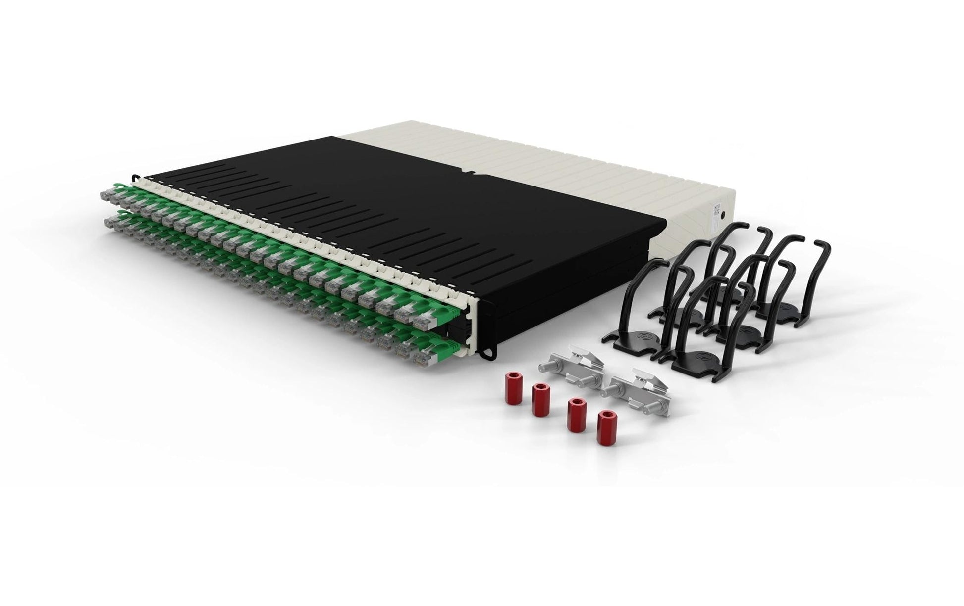 Patchbox Netzwerkkabel – geschirmt, grün