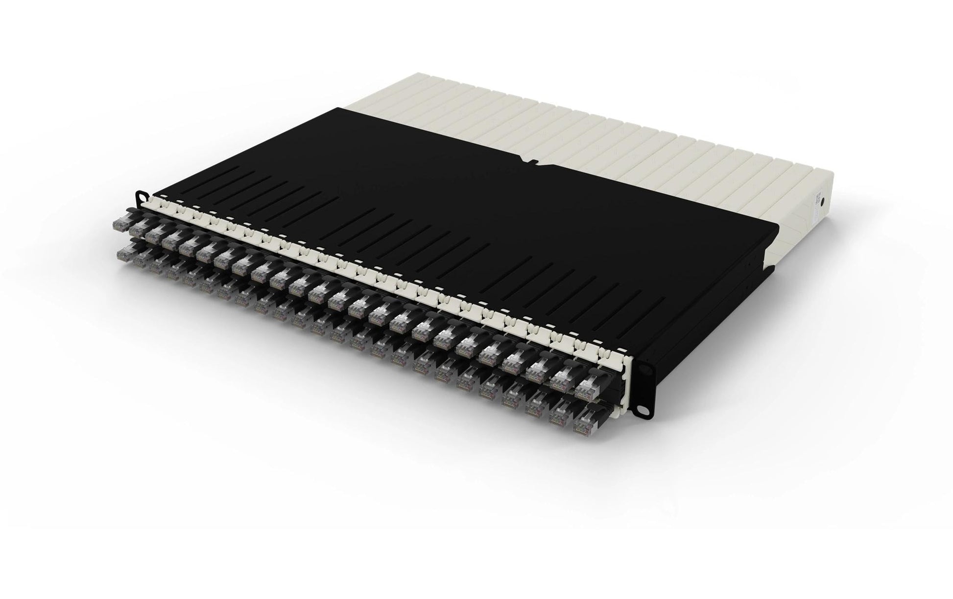 Patchbox 8RU Netzwerkkabel – Schwarz, geschirmt