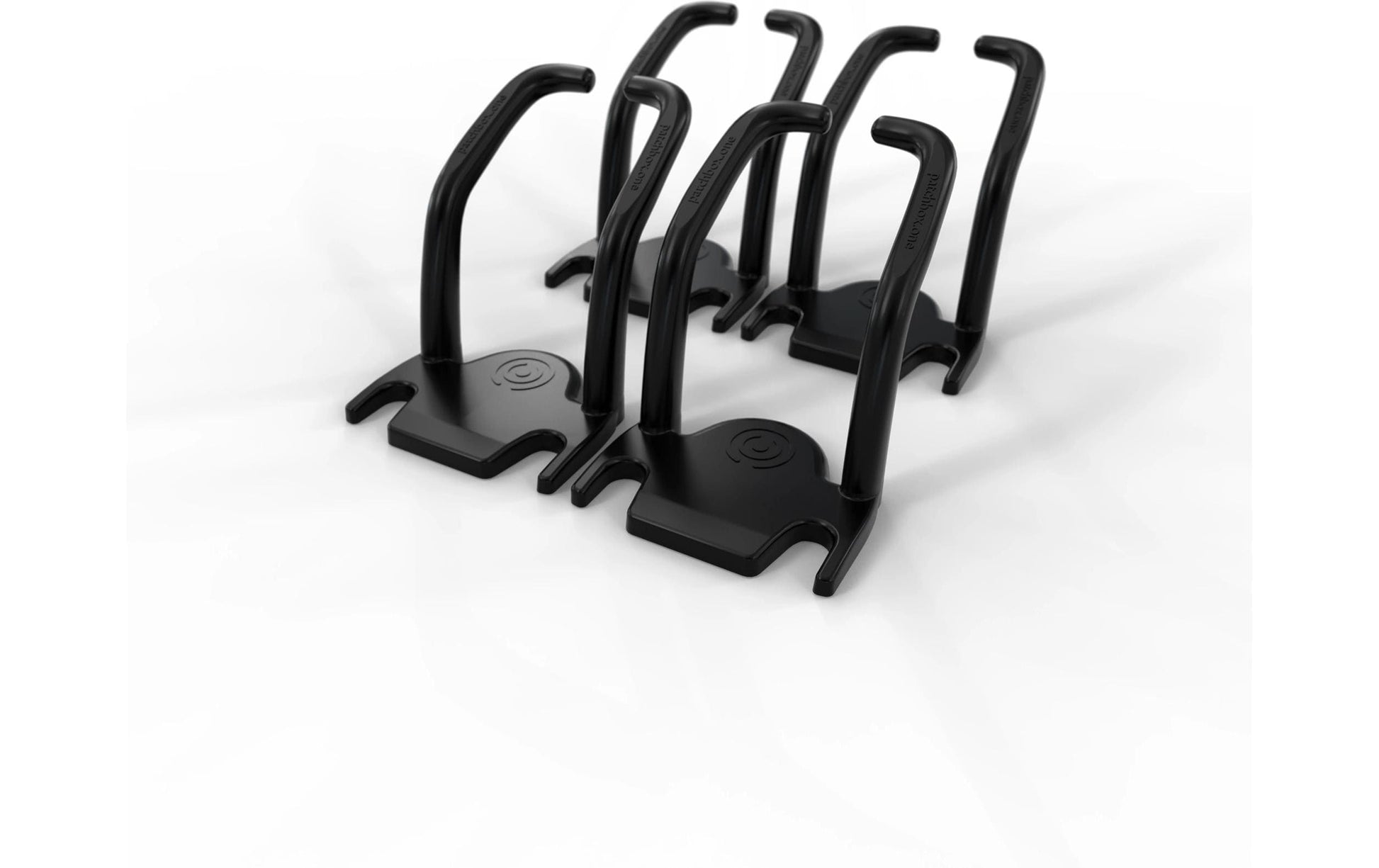 PATCHBOX PONECATCH – Kabelhalterung für 19" Rack, 4er-Pack, Schwarz