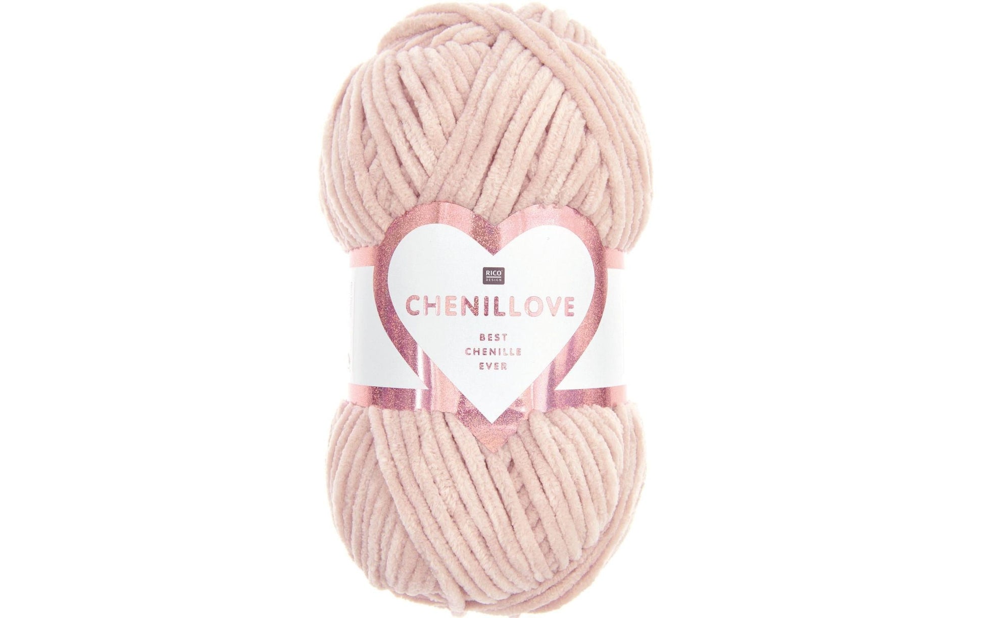 Rico Design Chenillove Wolle Altrosa – 100 g, 110 m, 100% Polyester, Nadel 5 mm, 1 Stk.