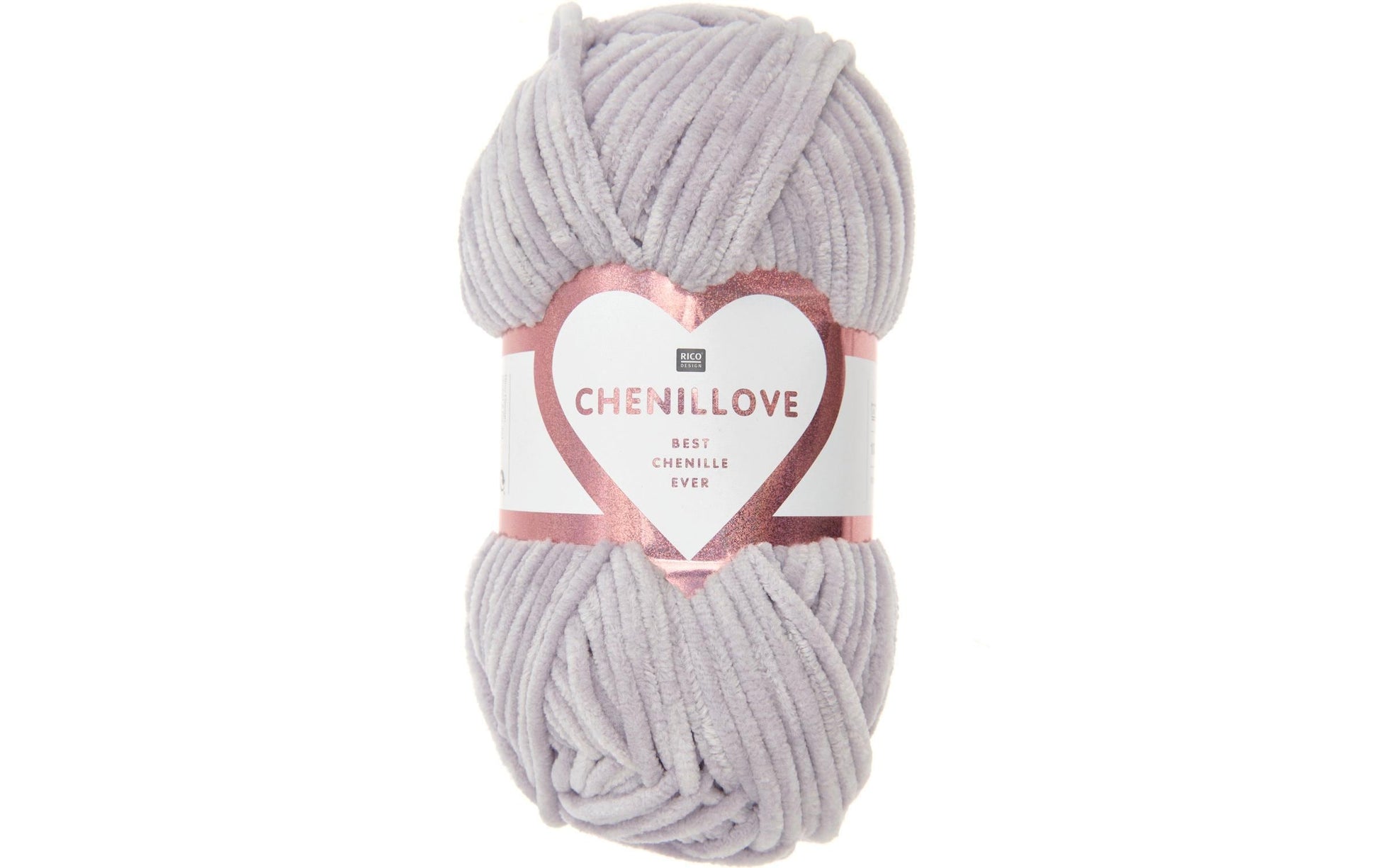 Rico Design Chenillove Garn Flieder – 100 g, 110 m, 100% Polyester, Nadel 4 mm