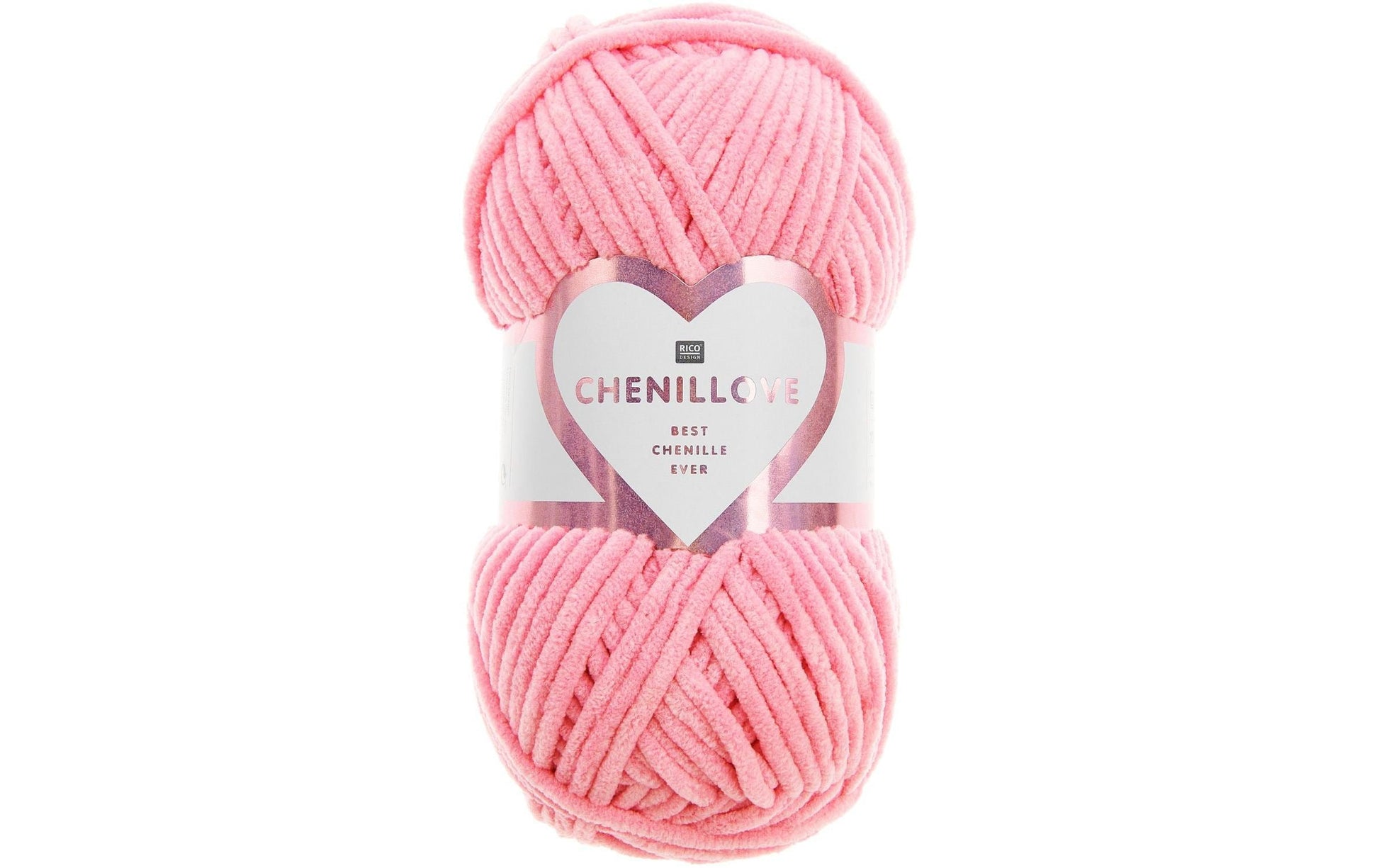 Rico Design Chenillove Wolle Pink – 100 g, 110 m, Nadel 4 mm, 100% Polyester, 1 Stk.