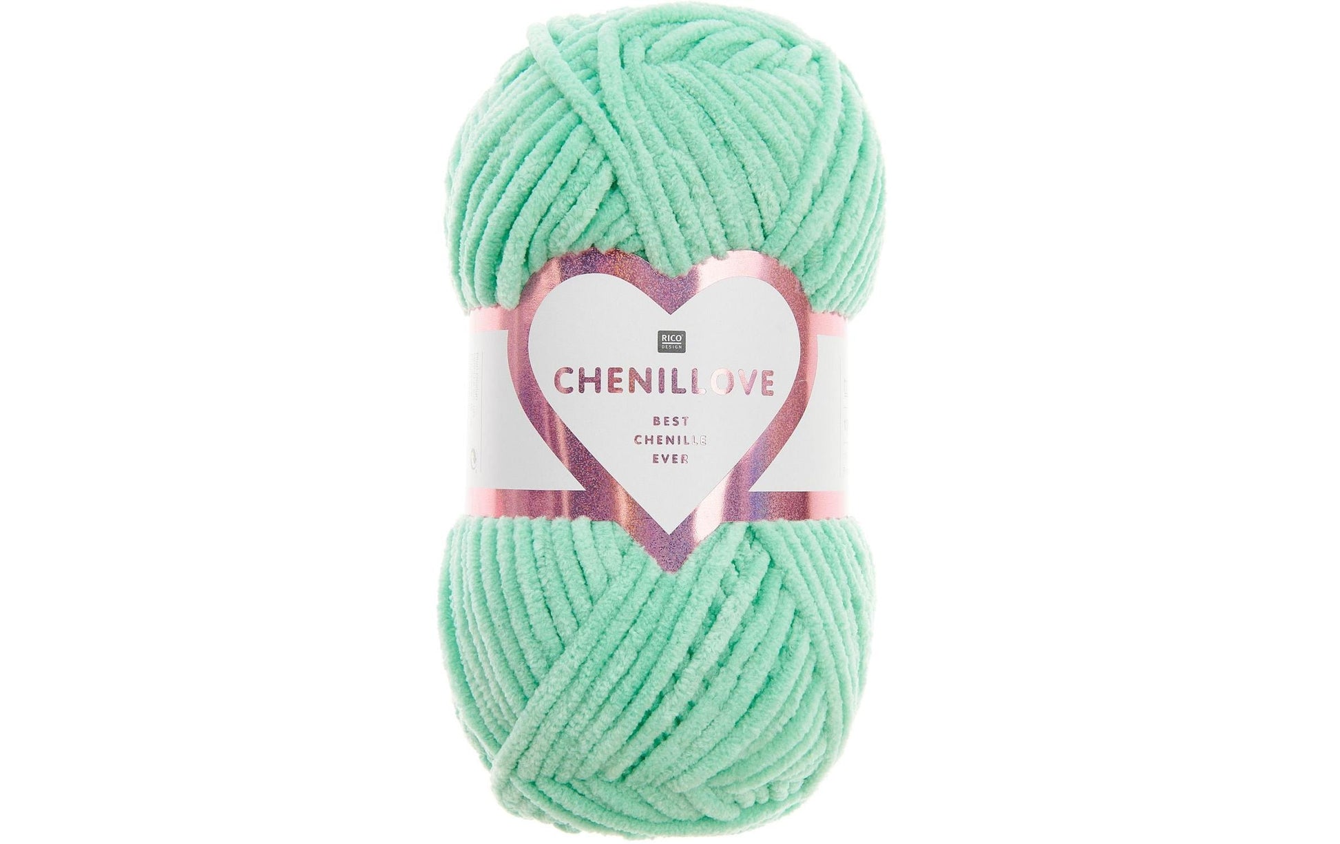 Rico Design Chenillove Wolle Blaugrün – 100 g, 110 m, Nadel 5 mm, 100% Polyester, 1 Stk.