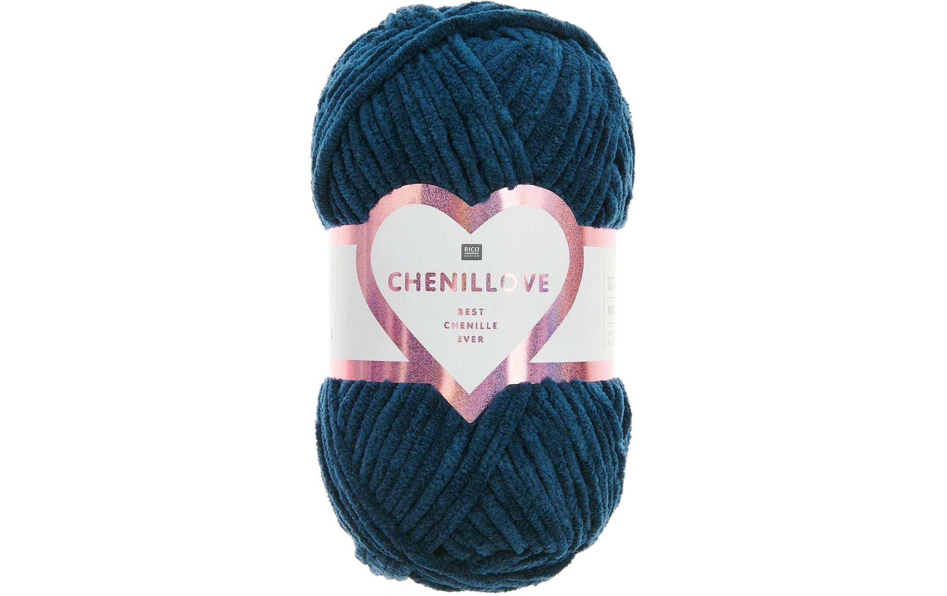 Rico Design Chenillove Wolle Marineblau – 100 g, 110 m, 100% Polyester, Nadel 5 mm