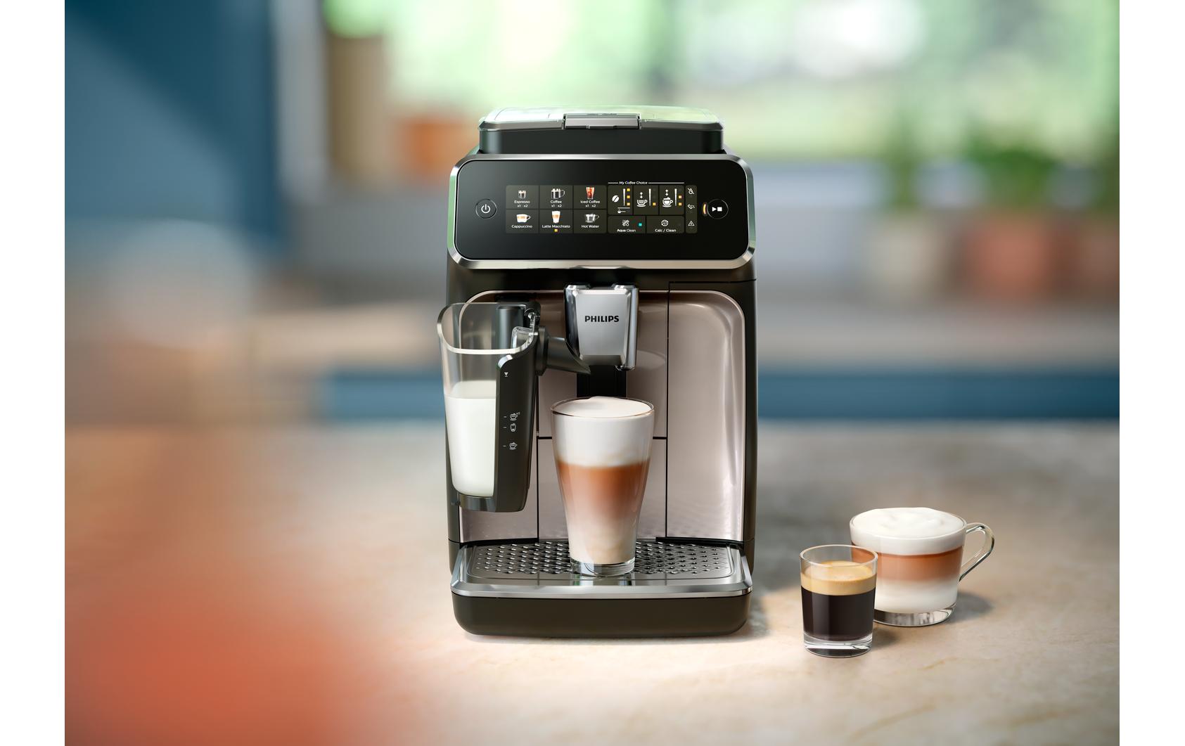 Philips Serie 3300 EP3347/90 Kaffeevollautomat – 15 bar, 1,8 l, 275 g, Keramik-Mahlwerk, Schwarz