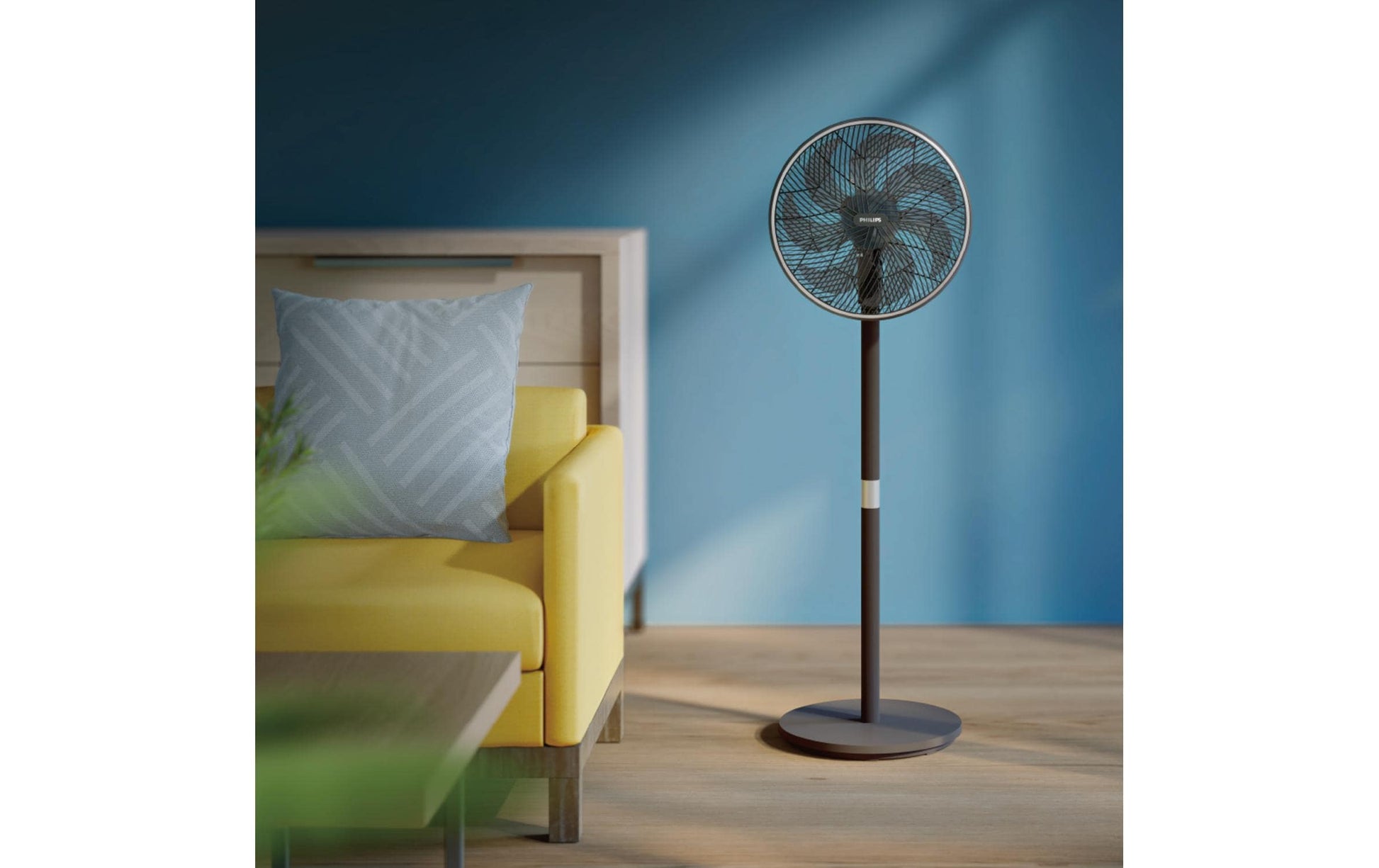 Philips Standventilator – 40 cm, 3 Stufen, oszillierend, Timer, Fernbedienung, 48 W, 46 dB(A)