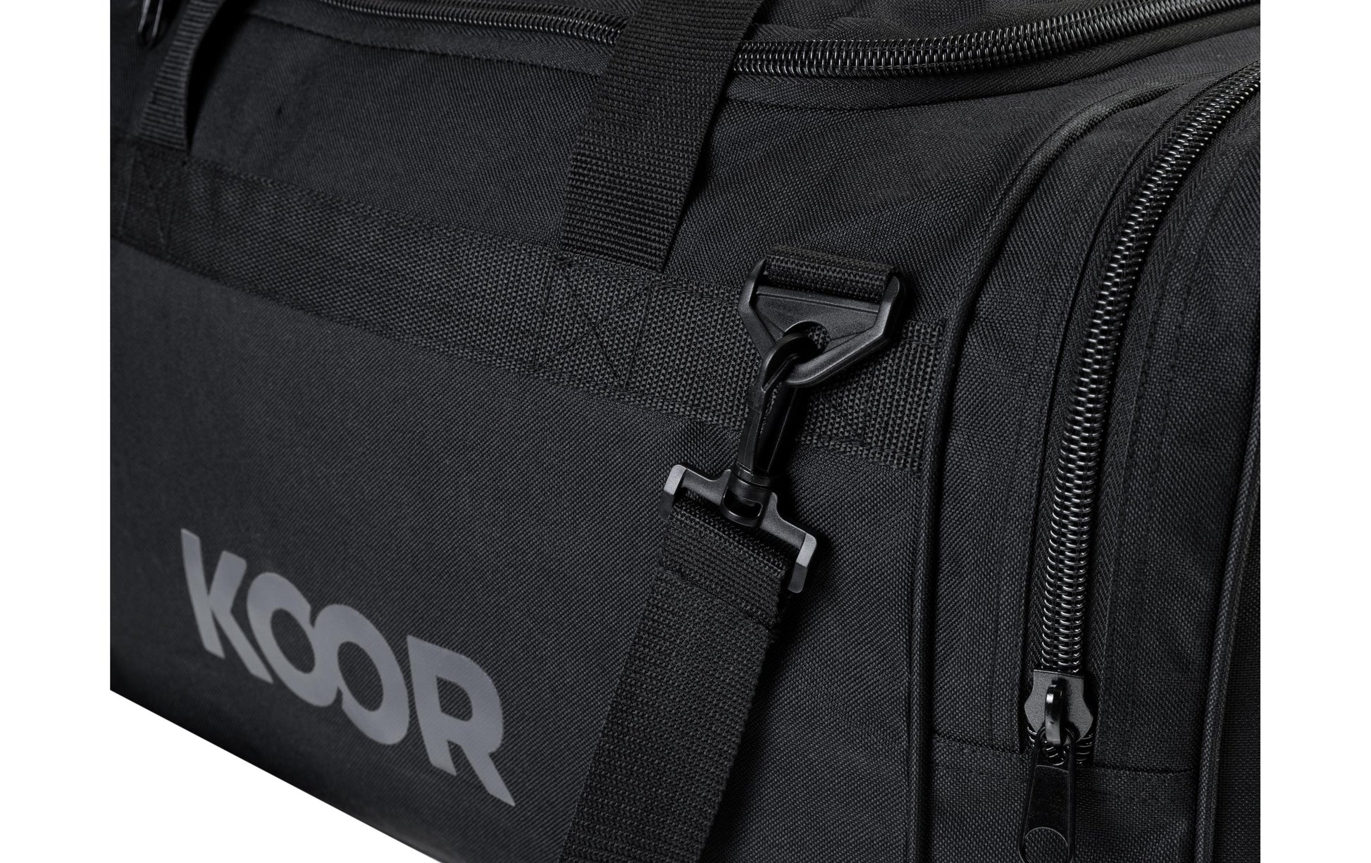 KOOR Sporttasche – 55 l, Polyester, Schwarz, 52 × 36 × 33 cm