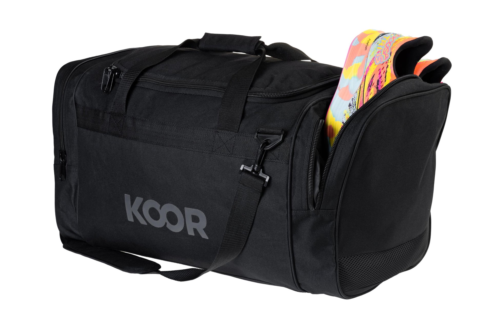 KOOR Sporttasche – 55 l, Polyester, Schwarz, 52 × 36 × 33 cm
