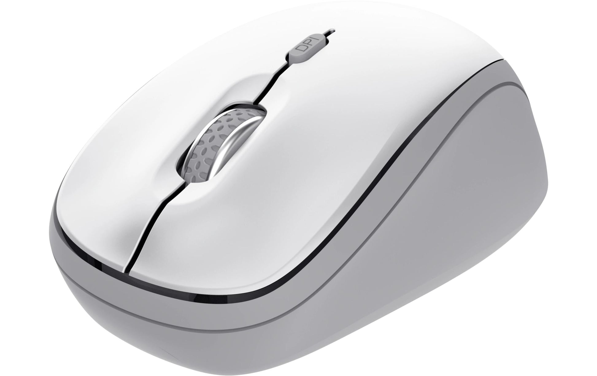 Trust Yvi+ multi Device – Maus – Kabellos (Bluetooth/2,4 GHz), 1600 DPI, beidhändig, Weiss