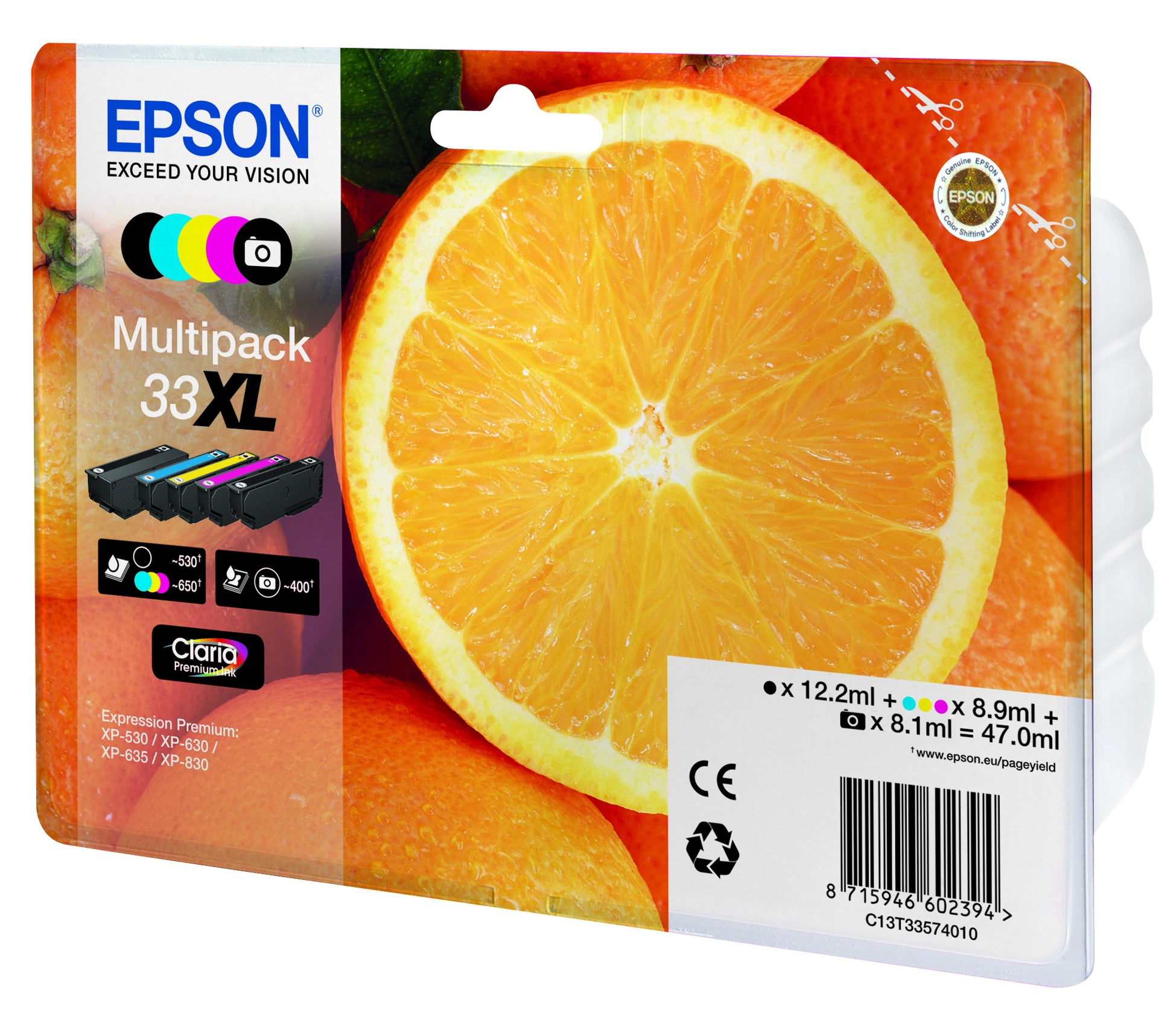 Epson Tintenpatronen-Multipack 33XL, 5er-Pack