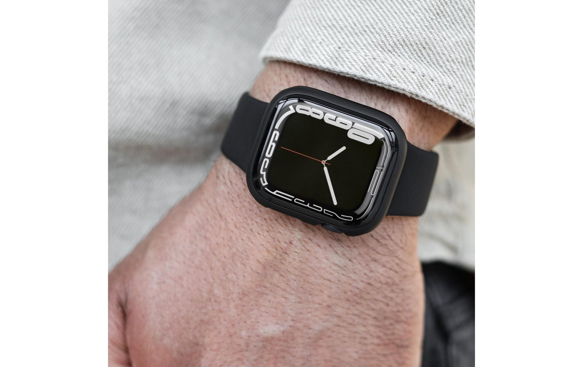 Vonmählen Hülle – Silikon, Schwarz, für Apple Watch Series 10 46 mm
