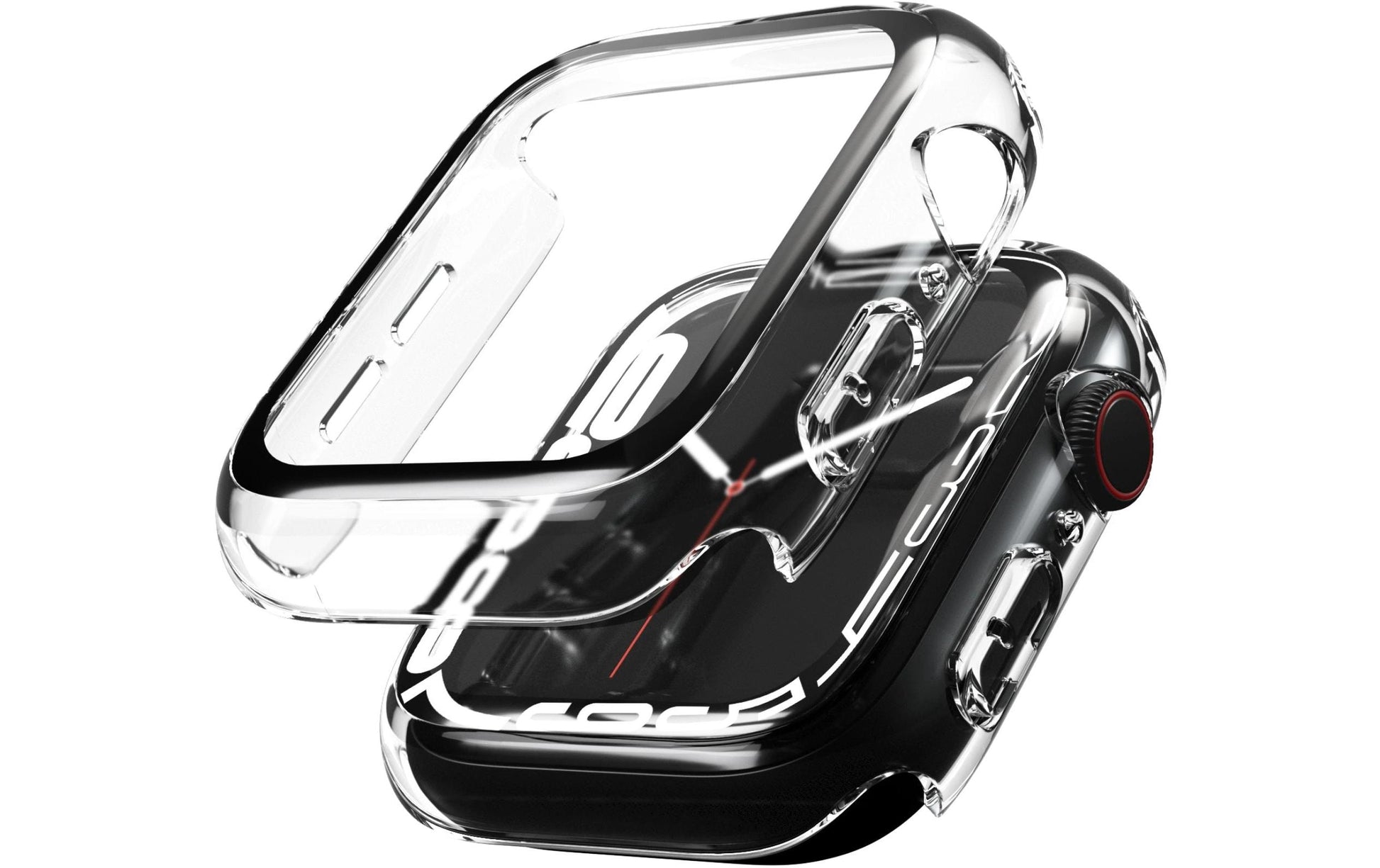Vonmählen Thin Case – Displayschutz für Apple Watch Series 10 46 mm, Transparent, Silikon & gehärtetes Glas