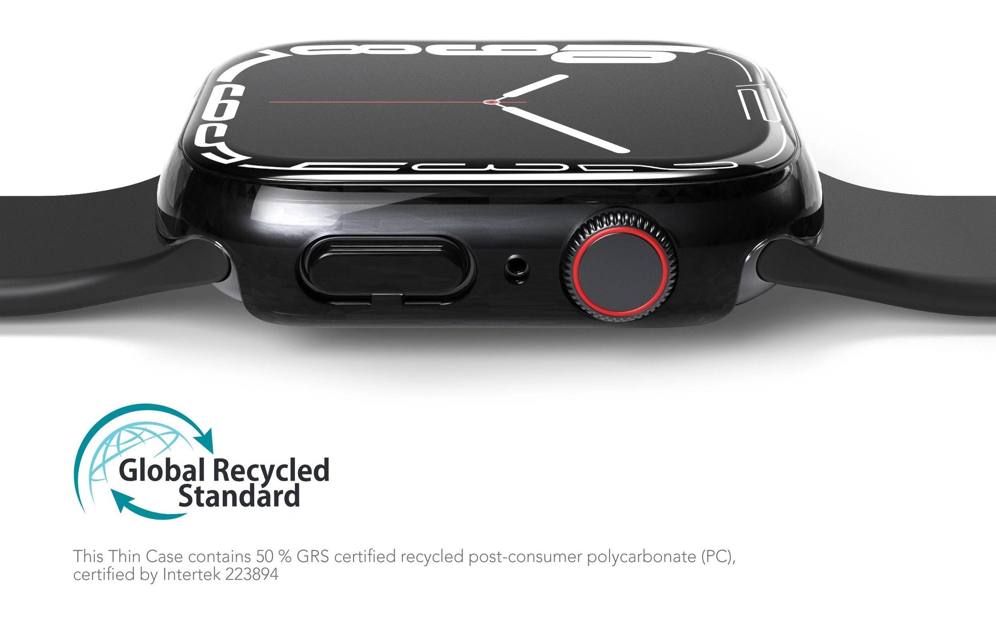 Vonmählen Thin Case – Displayschutz für Apple Watch Series 10 46 mm, Transparent, Silikon & gehärtetes Glas