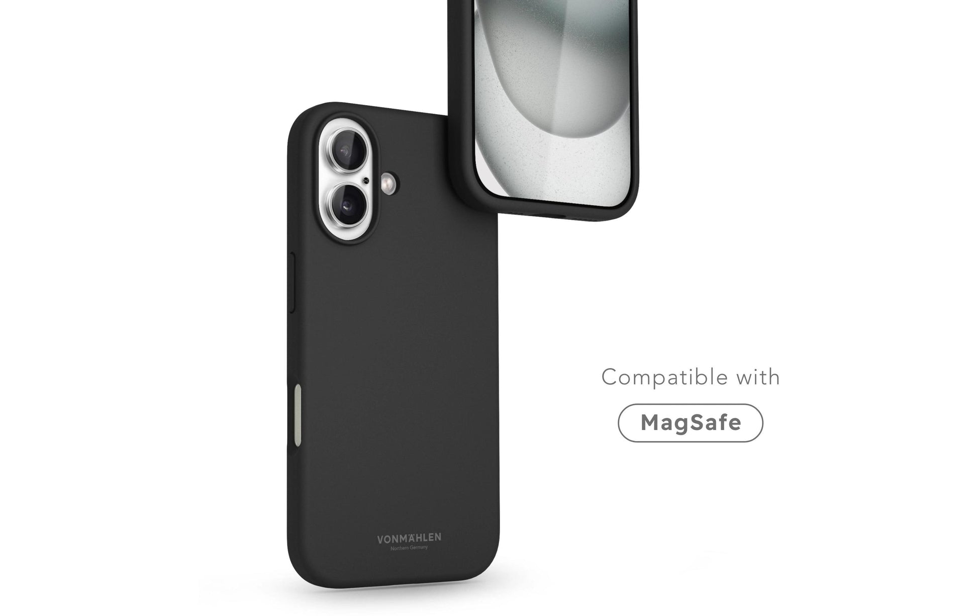 Vonmählen Backcover – für Apple iPhone 16 Plus, MagSafe, Silikon, Schwarz
