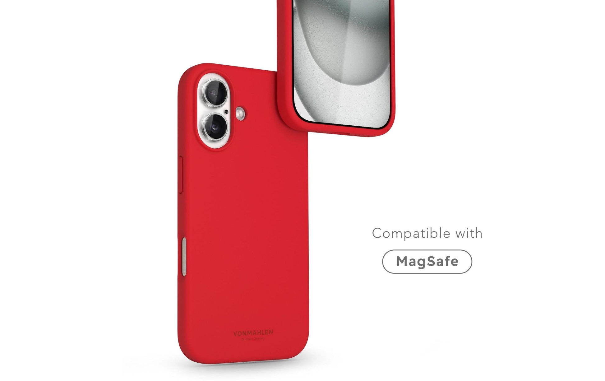Vonmählen Backcover – für Apple iPhone 16 Plus, MagSafe, Silikon, Firecracker