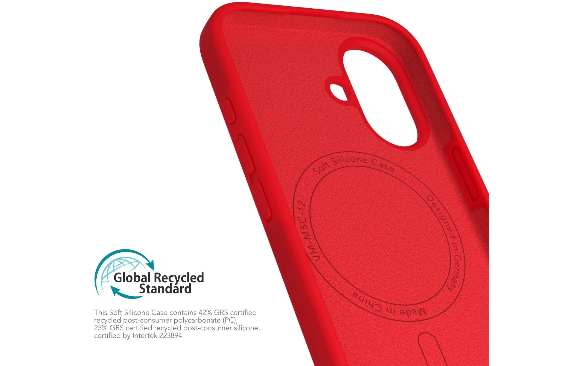 Vonmählen Soft Silicone – Backcover – für Apple iPhone 16 – MagSafe, Silikon, Firecracker