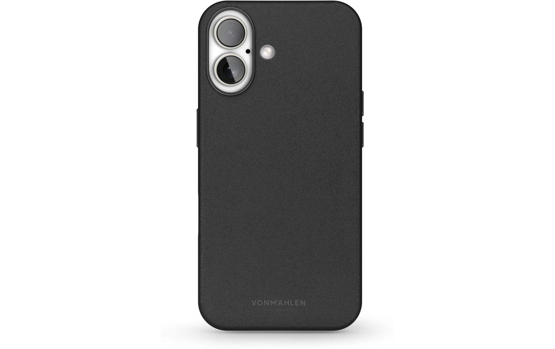Vonmählen Backcover – für Apple iPhone 16 Plus – schwarz – Leder – MagSafe-kompatibel