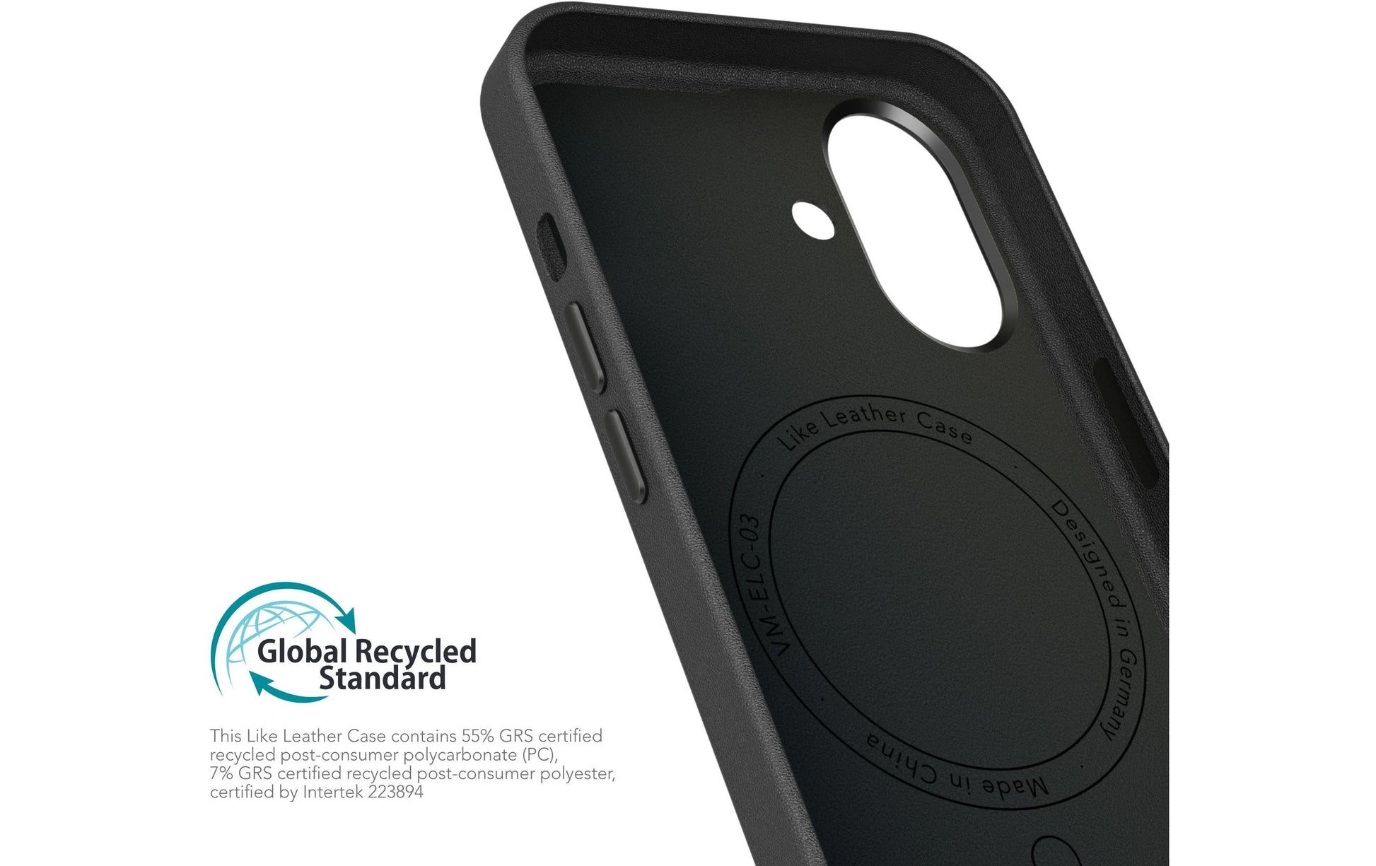 Vonmählen Backcover – für Apple iPhone 16 Plus – schwarz – Leder – MagSafe-kompatibel
