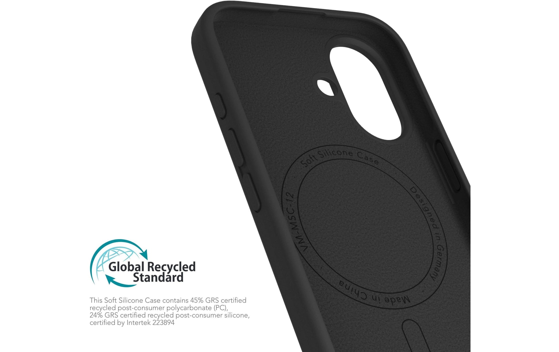 Vonmählen Backcover – für Apple iPhone 16 Plus, MagSafe, Silikon, Schwarz