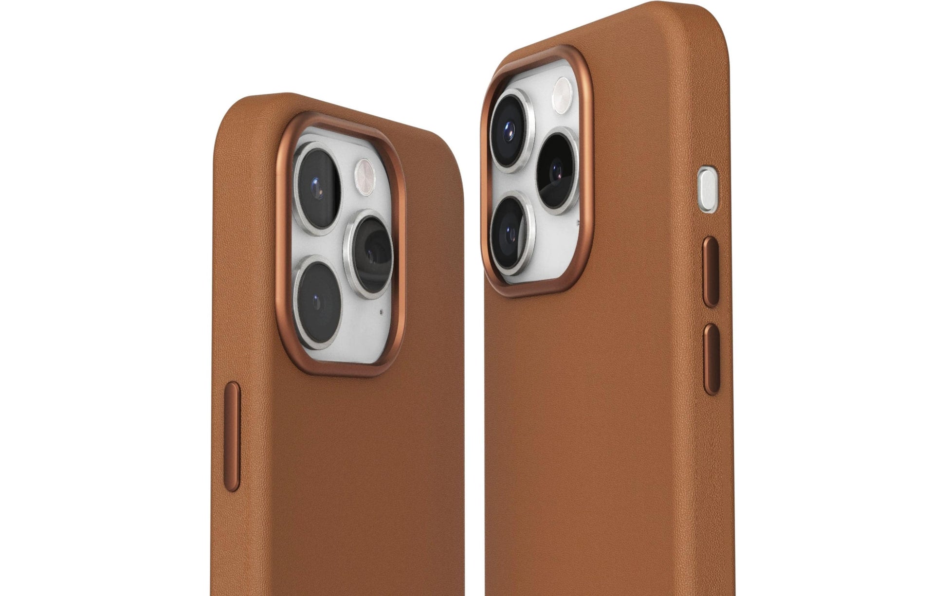 Vonmählen Backcover – für Apple iPhone 16 Pro Max, MagSafe, veganes Leder+Mikrofaser, Braun
