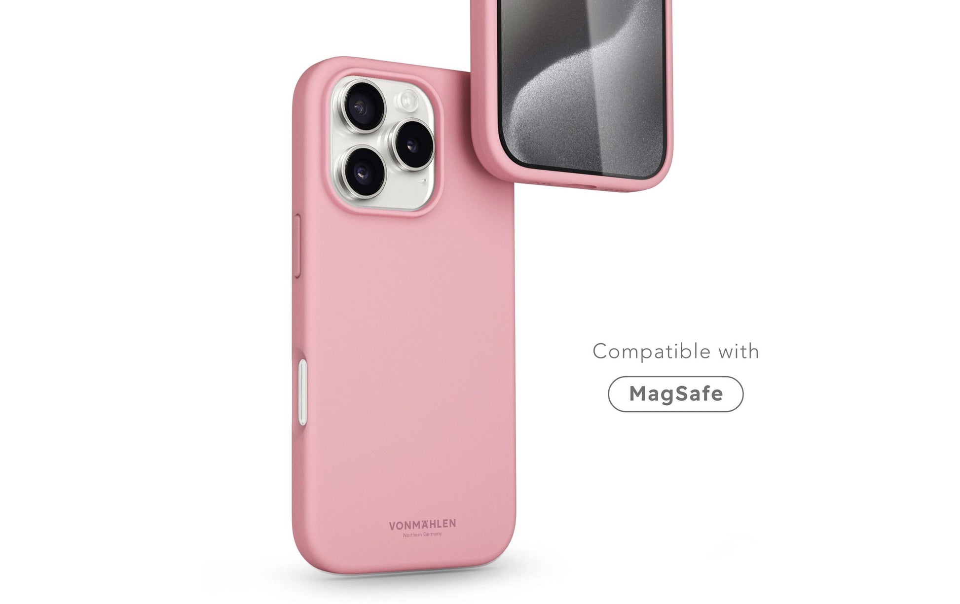 Vonmählen Backcover – für Apple iPhone 16 Pro, MagSafe, Silikon, Cherry Blossom
