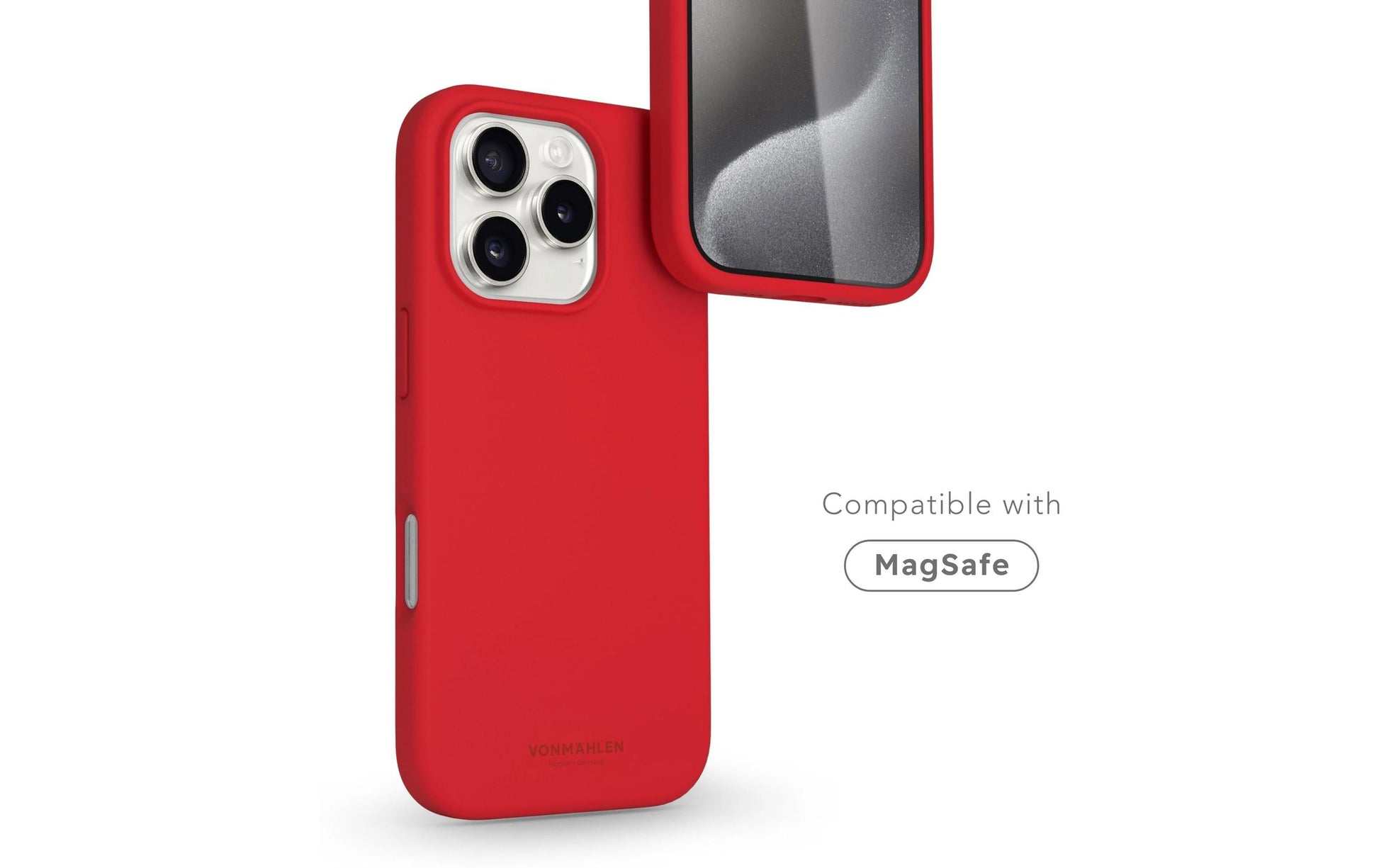 Vonmählen Backcover – für Apple iPhone 16 Pro Max – Firecracker – Silikon, MagSafe-kompatibel, schockresistent