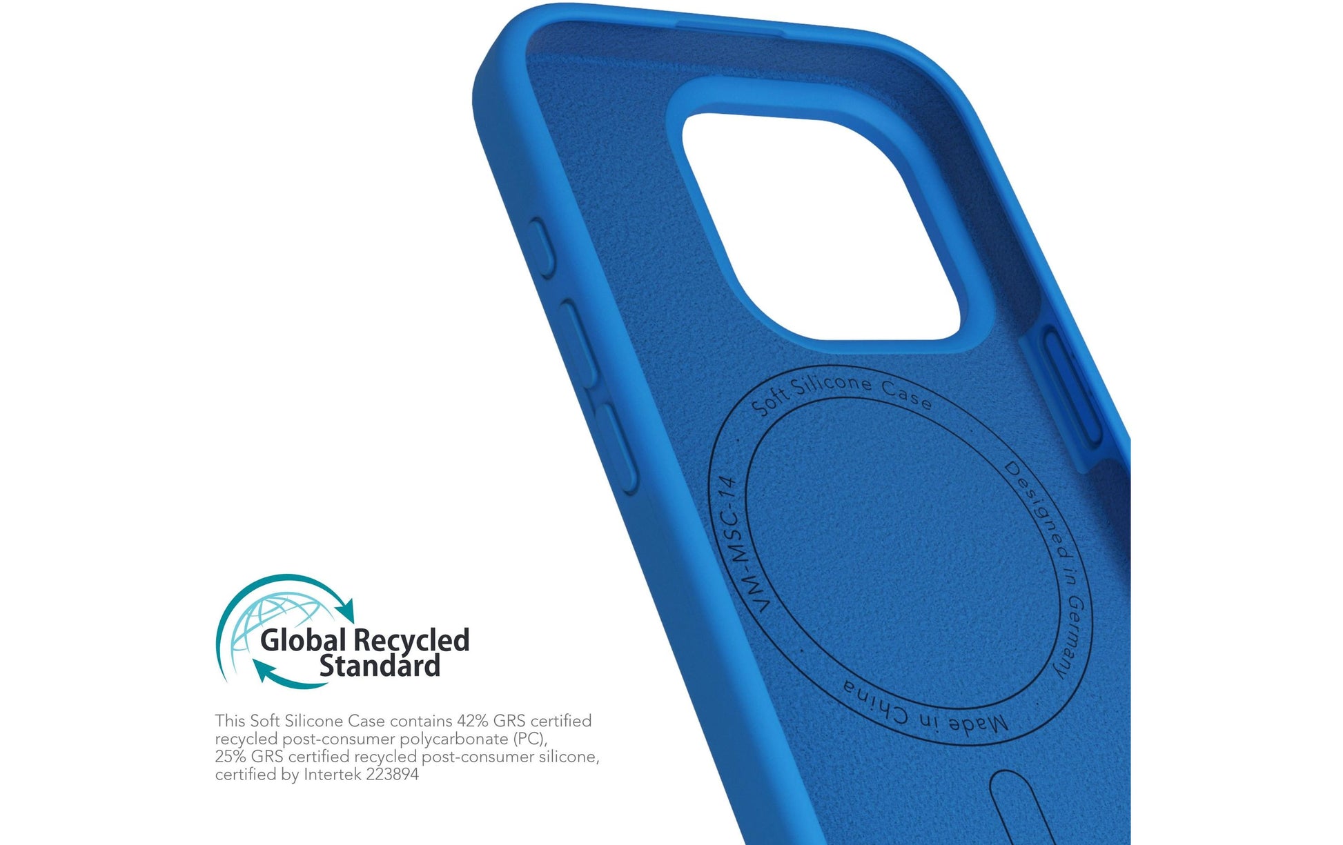 Vonmählen Backcover – für Apple iPhone 16 Pro – Eisblau – Silikon, MagSafe-kompatibel, schockresistent