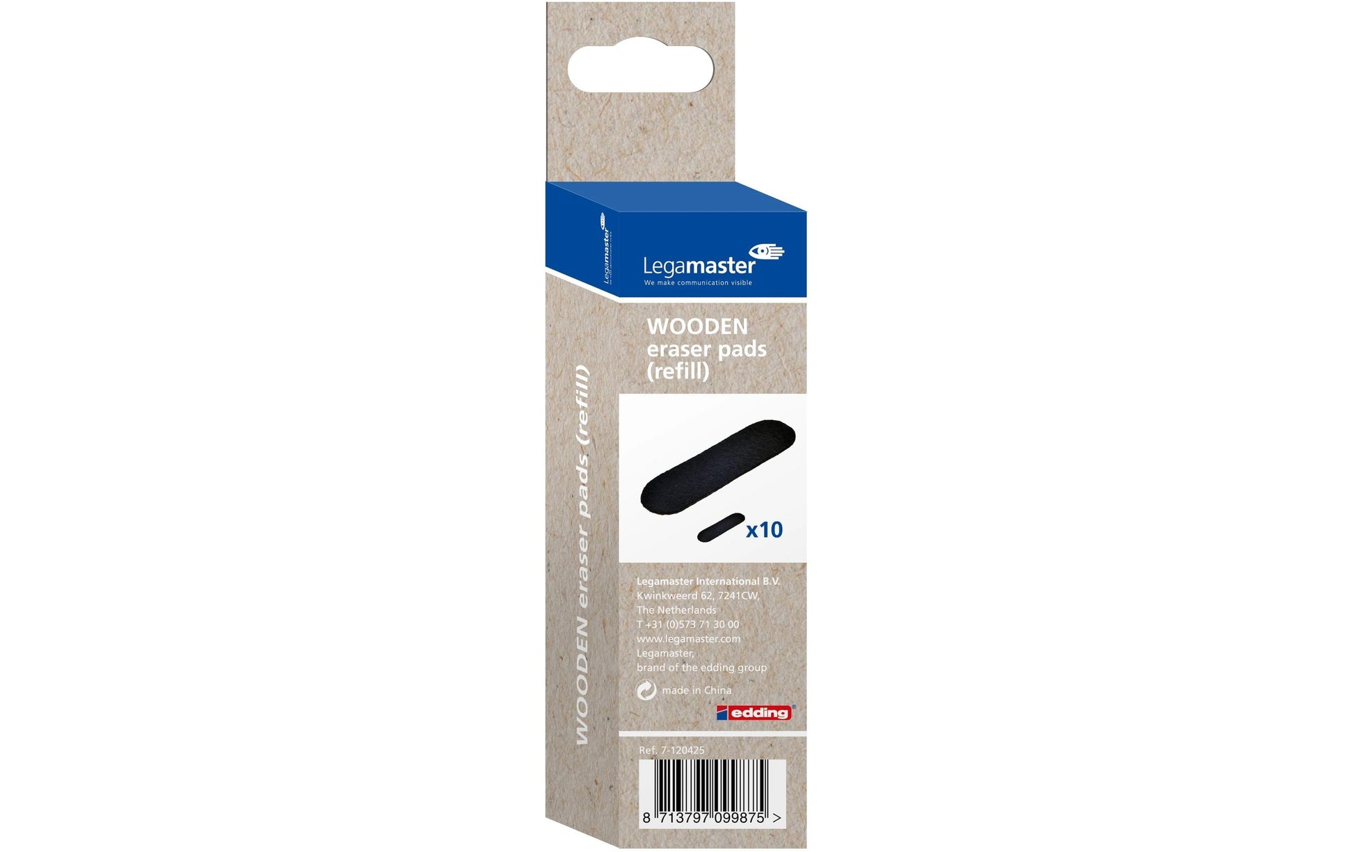 Legamaster Starter-Kit – 15 × 4,5 cm, inkl. Ersatz-Filzstreifen – für Legamaster Tafelwischer Wooden