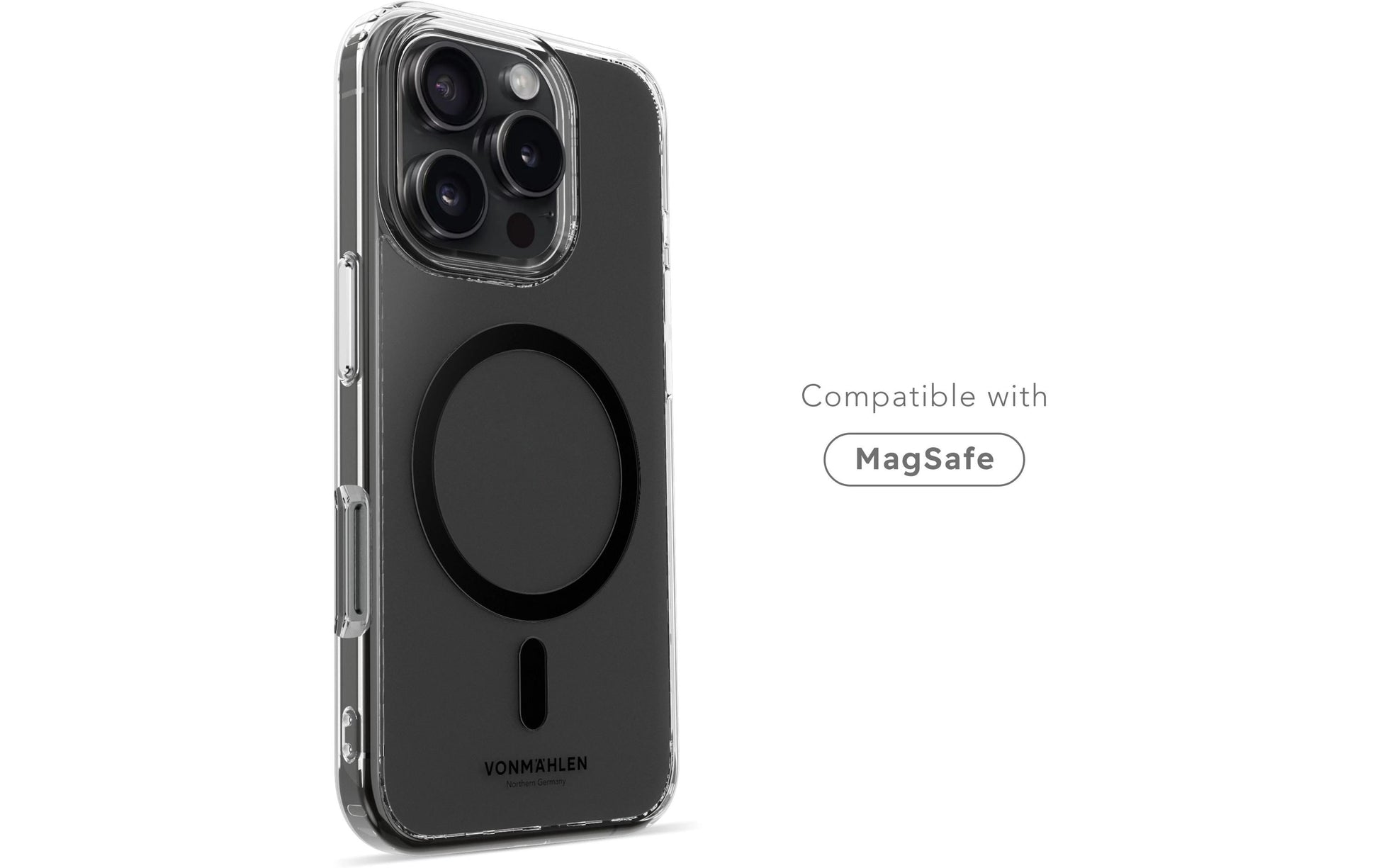 Vonmählen Backcover – für Apple iPhone 16 Pro – MagSafe, Kunststoff, Transparent