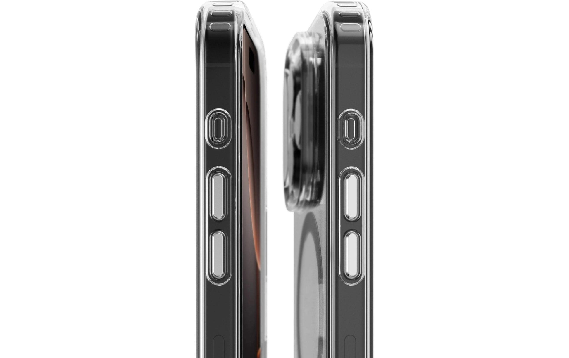Vonmählen Backcover – für Apple iPhone 16 Pro Max, MagSafe, Kunststoff, transparent/schwarz