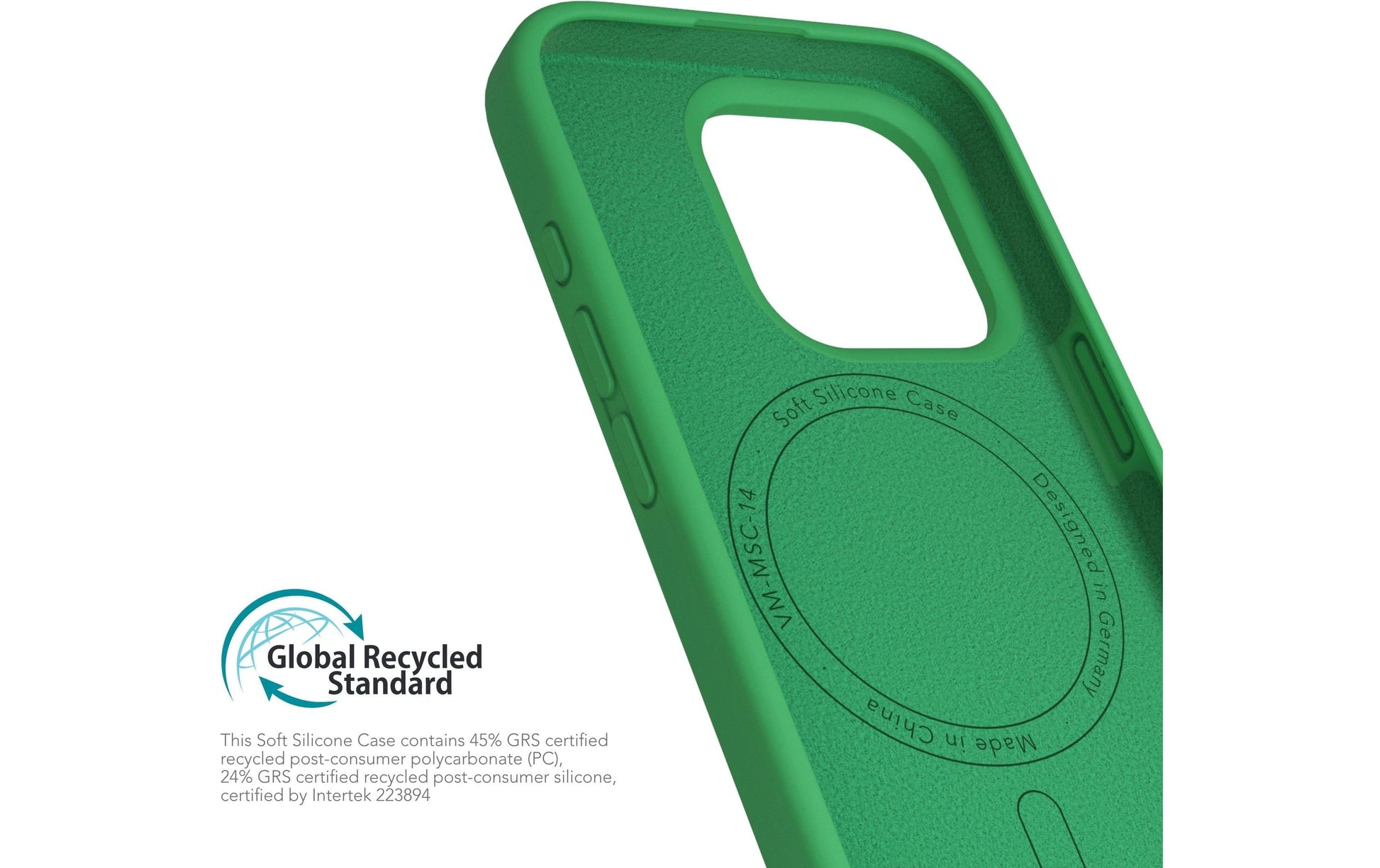 Vonmählen Backcover – für Apple iPhone 16 Pro Max – grün – Silikon, MagSafe-kompatibel