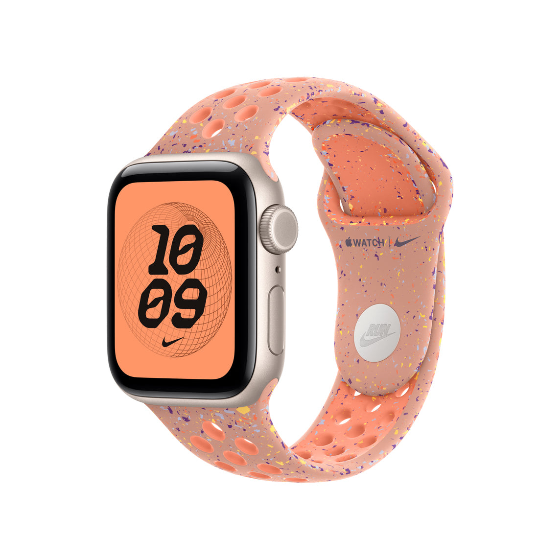 Apple Nike Sport Band – Armband – für Apple Watch 40 mm, Alpenglow Pink, S/M, Polymer