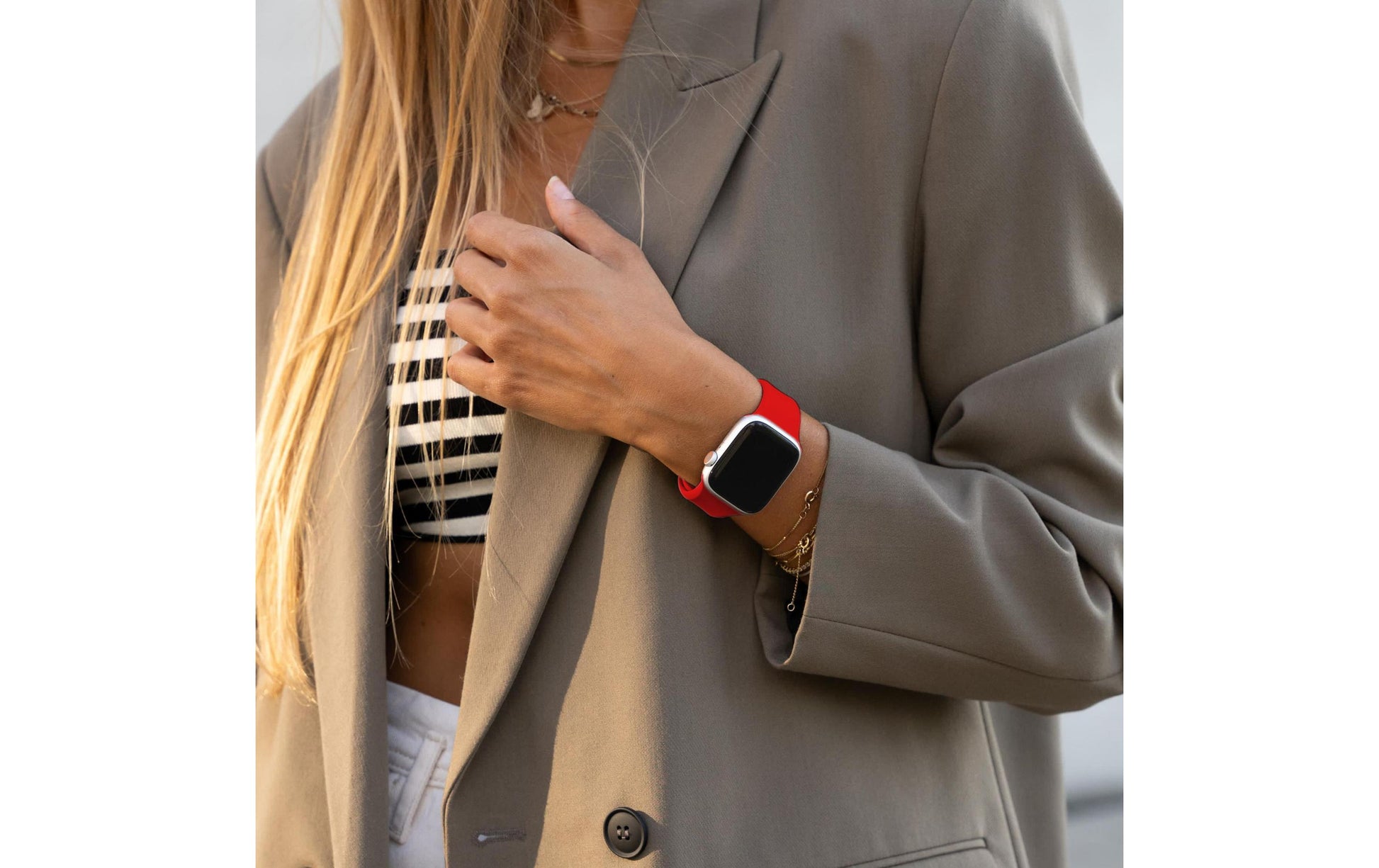 Vonmählen Classic Band 2 – Silikon, Firecracker, für Apple Watch 38/40/41 mm