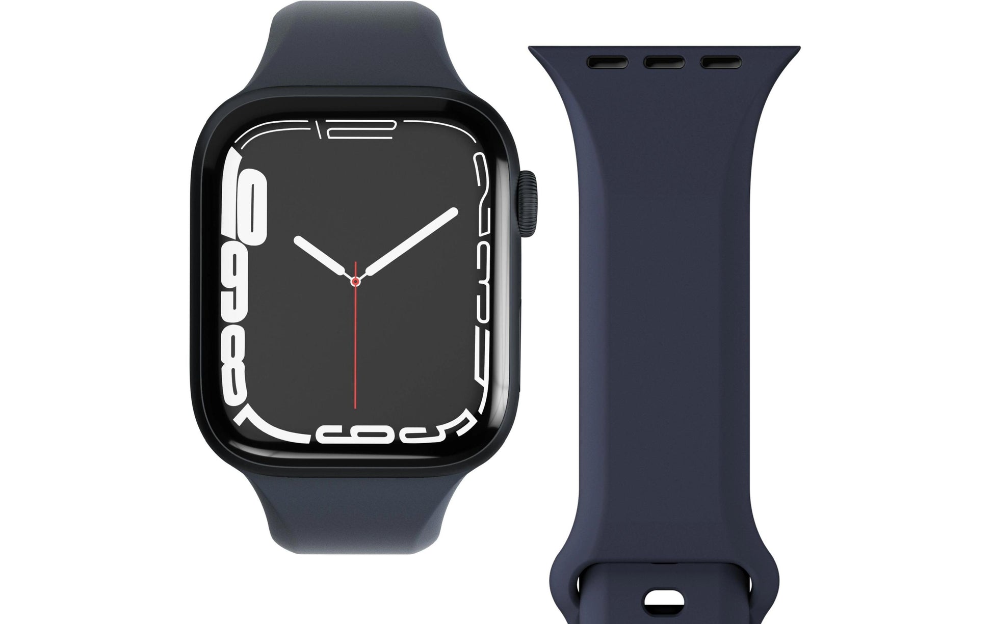Vonmählen Classic Band 2 – Armband – für Apple Watch 40/41/42 mm, Dunkelblau, Silikon