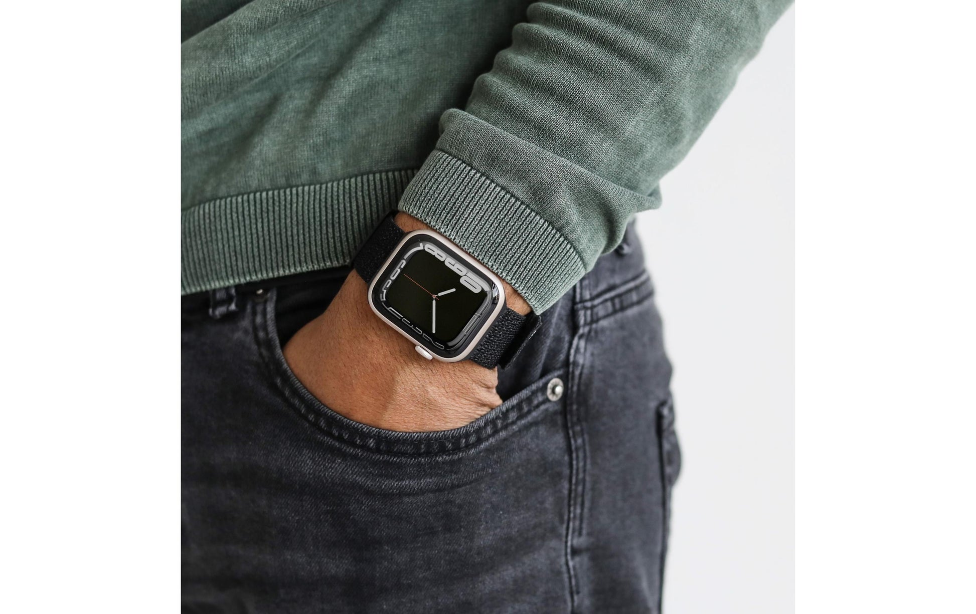 Vonmählen Fitness Loop 2 – Armband Schwarz, für Apple Watch 44–49 mm