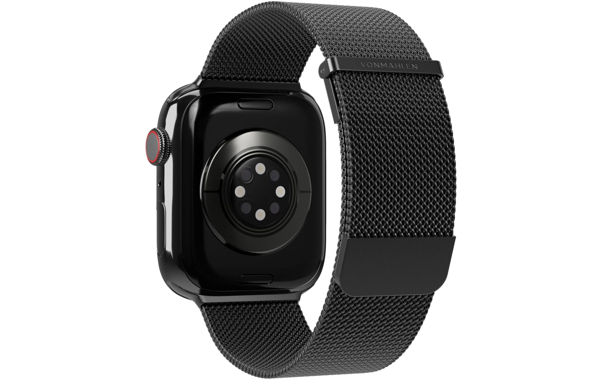 Vonmählen Milanese Loop 2 – Edelstahl Schwarz, für Apple Watch 40/41/42 mm