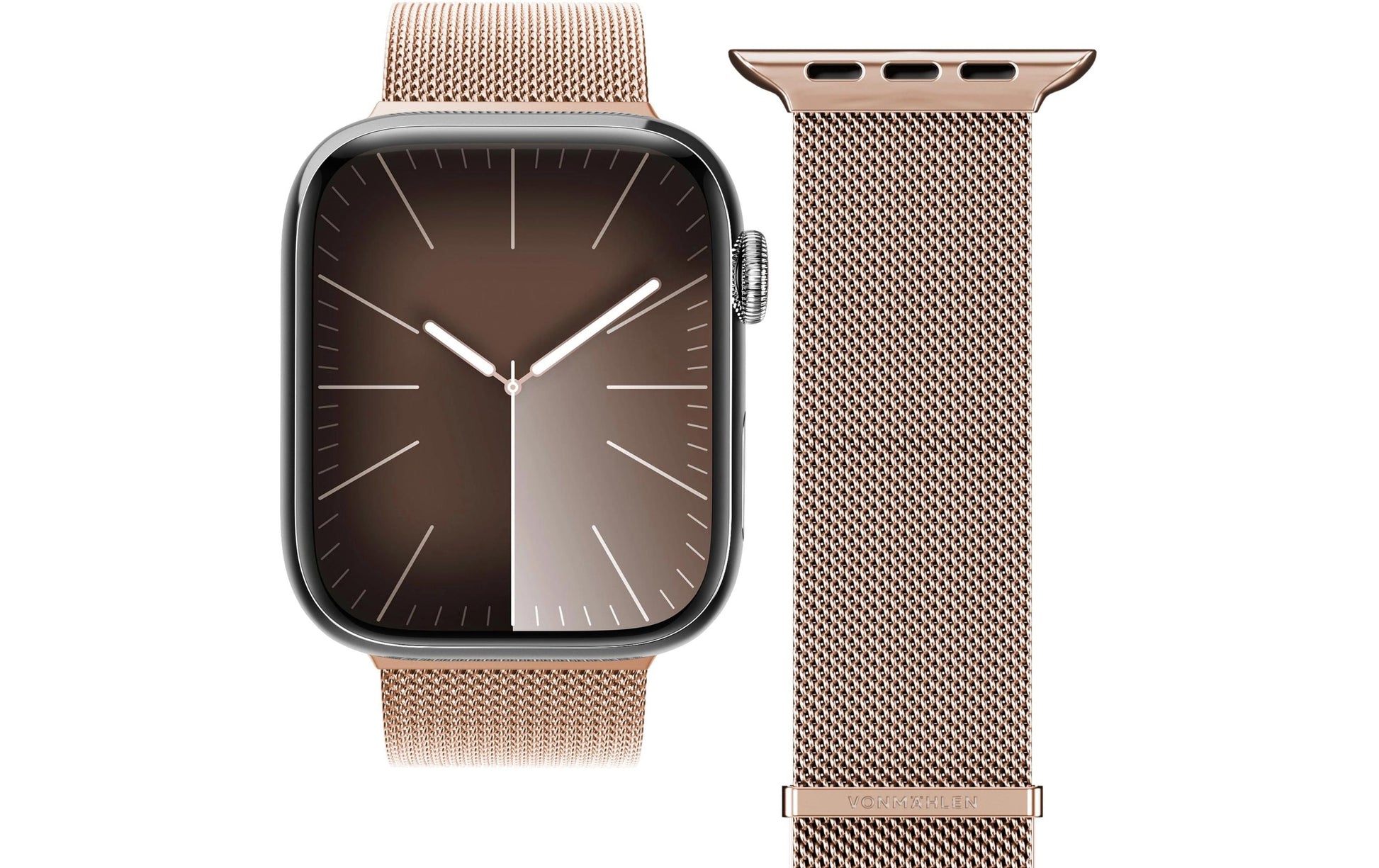Vonmählen Milanese Loop 2 – Roségold, für Apple Watch 40 mm, 41 mm, 42 mm