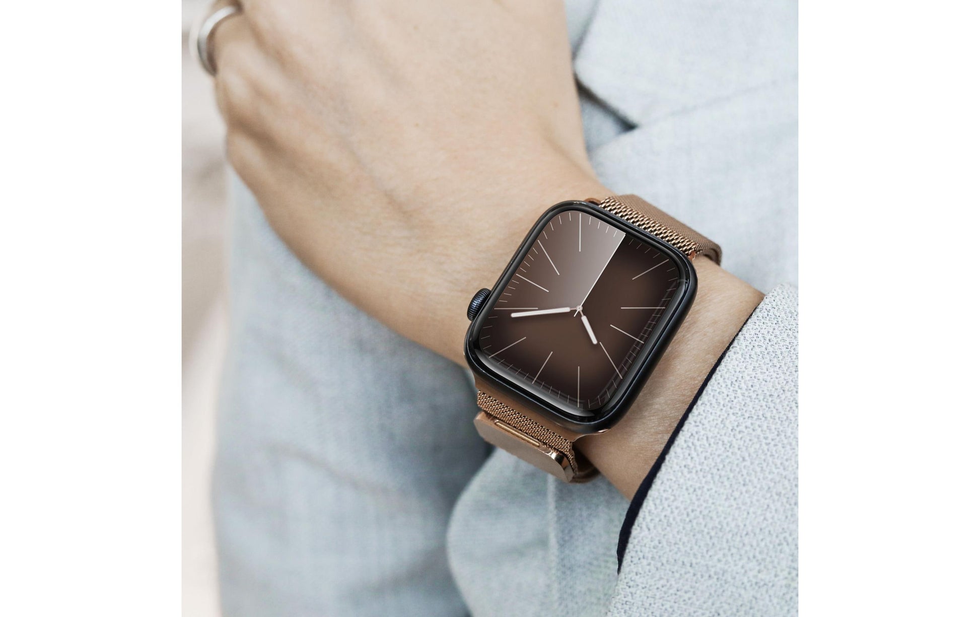 Vonmählen Milanese Loop 2 – Roségold, für Apple Watch 40 mm, 41 mm, 42 mm