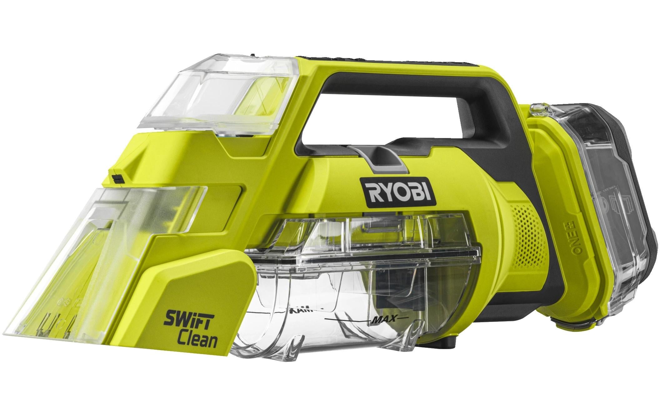 Ryobi Akku-Textilreiniger RDC18-0 – Akkubetrieb, 18 V, 2,5 kg, Gelb