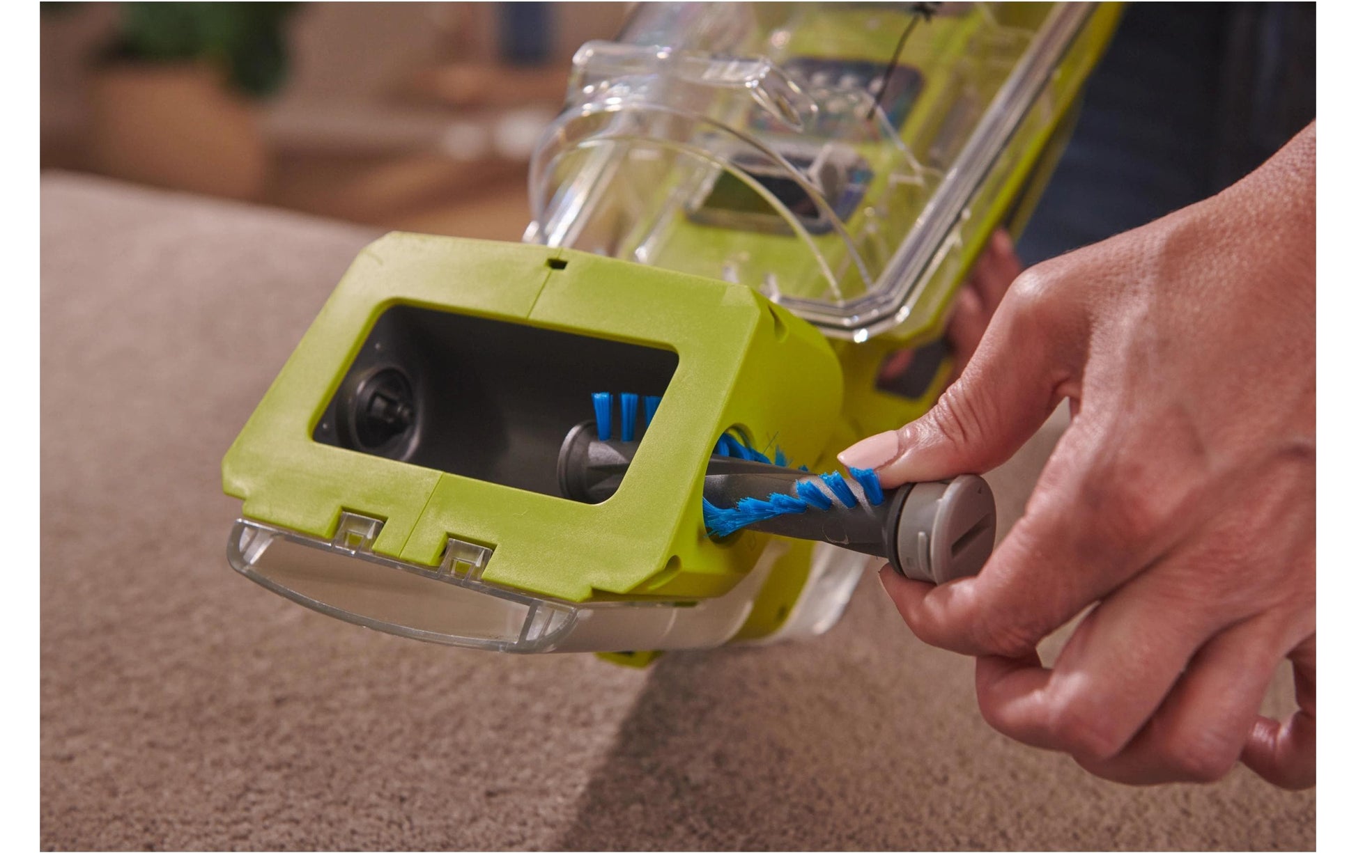 Ryobi Akku-Textilreiniger RDC18-0 – Akkubetrieb, 18 V, 2,5 kg, Gelb