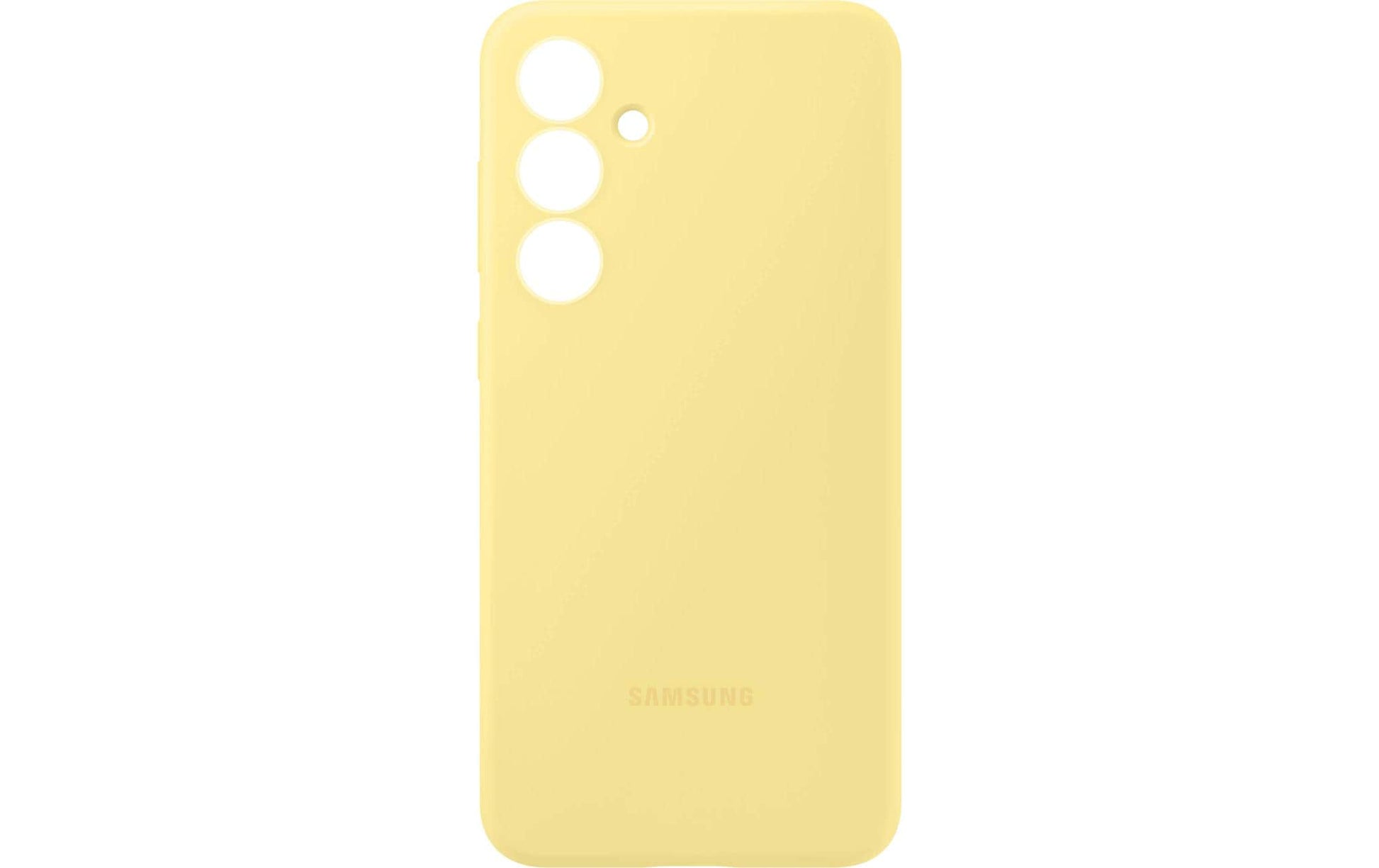 Samsung Backcover – für Samsung Galaxy S24 FE – gelb – Silikon, stossfest
