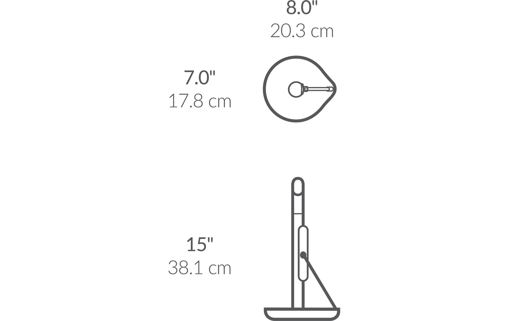 simplehuman KT1203 – Küchenrollenhalter Edelstahl, 20,3 × 17,8 × 38,1 cm, silber (gebürstet)