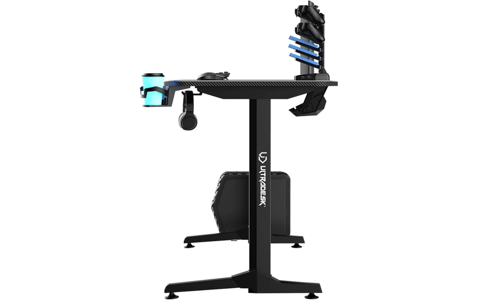 Ultradesk Frag Gaming-Tisch – 140 × 60 cm, schwarz, Metall