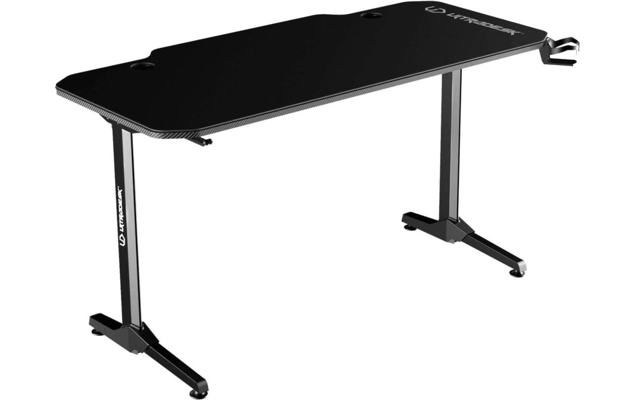Ultradesk Frag Gaming-Tisch – 140 × 60 cm, schwarz, Metall
