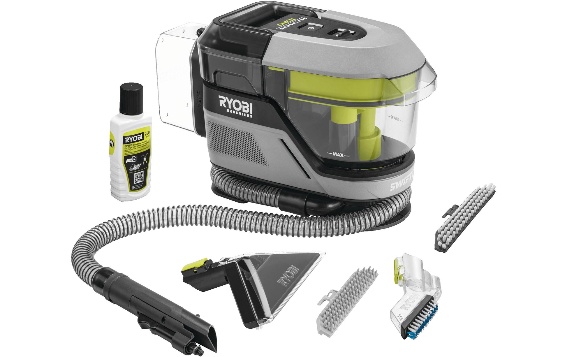 Ryobi Staubsauger RDC18BL-0 – 0,6 l, Akkubetrieben, Schlauch 0,1 m, 84 dB(A)