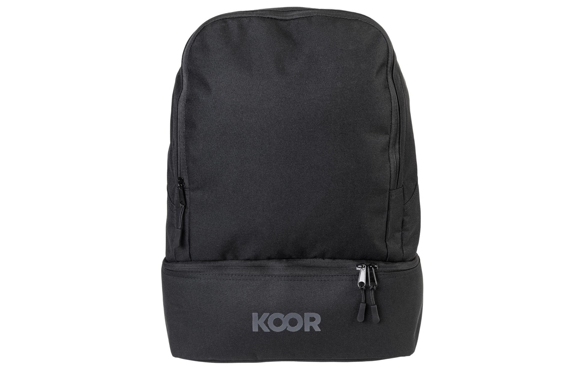KOOR Sportrucksack F02641 – 25 l, mit Schuhfach, 600D Polyester – Schwarz, 180 × 450 × 320 mm