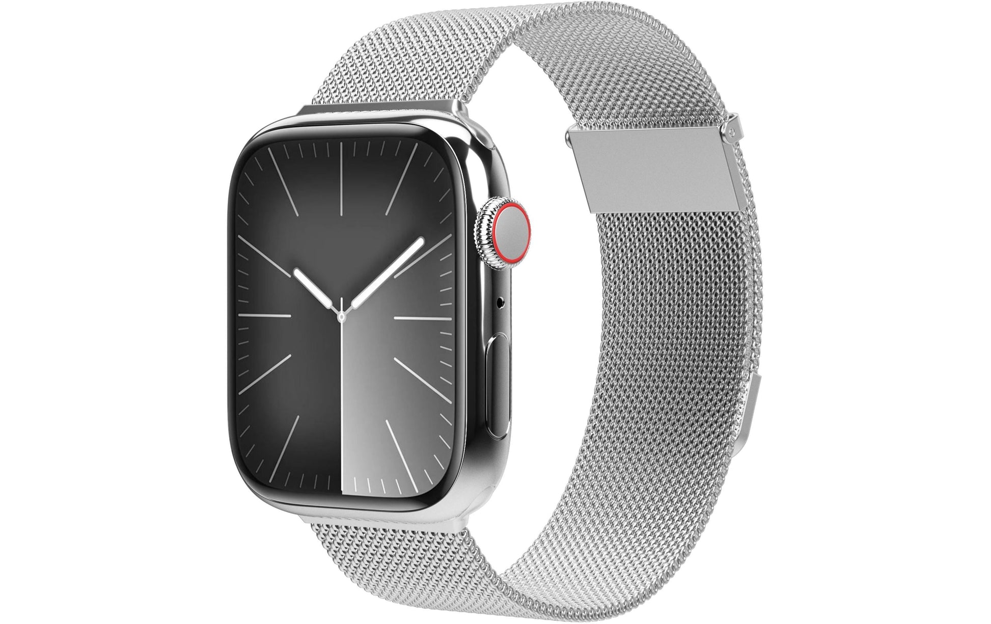 Vonmählen Milanese Loop 2 – Silber, für Apple Watch 40 mm, 41 mm, 42 mm