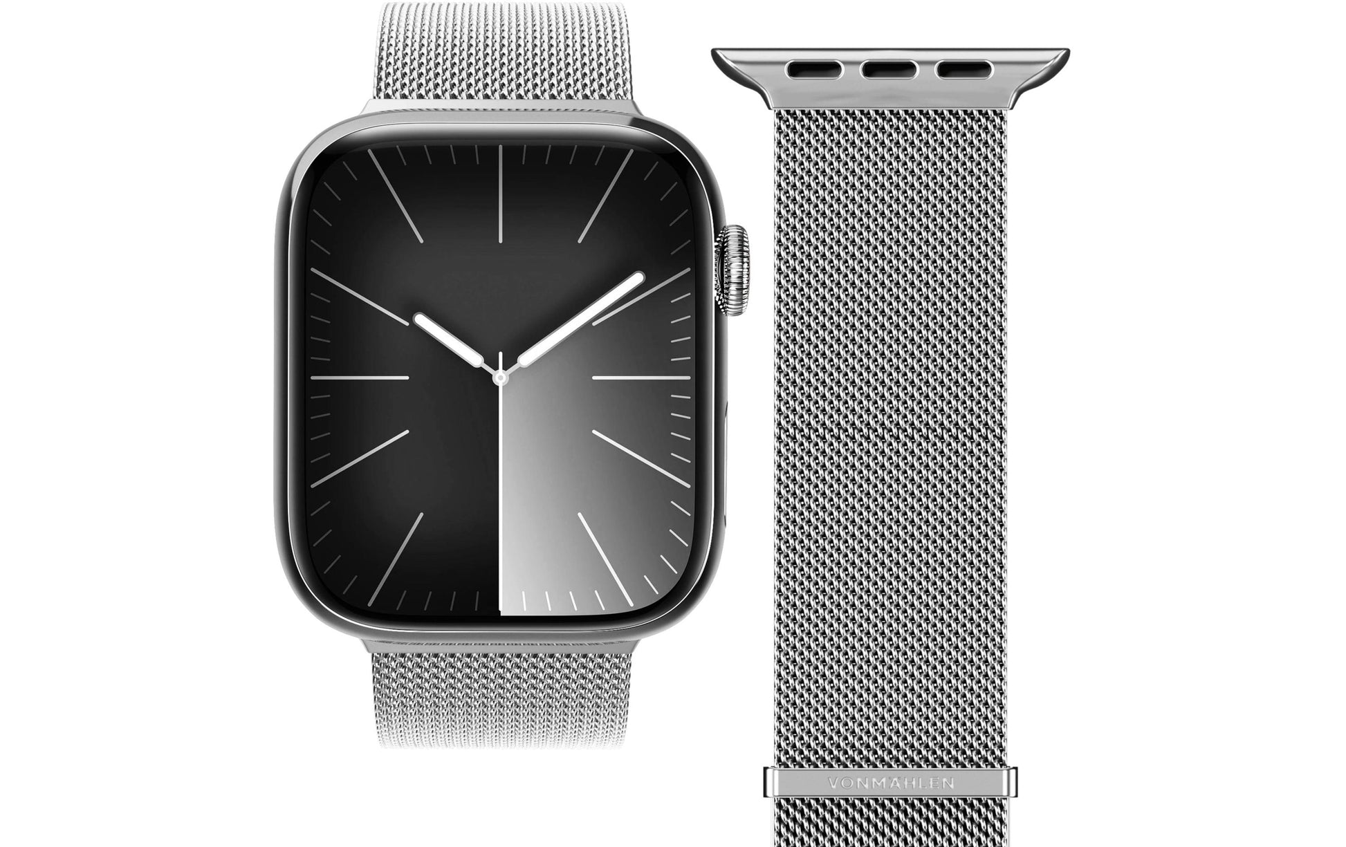 Vonmählen Milanese Loop 2 – Silber, für Apple Watch