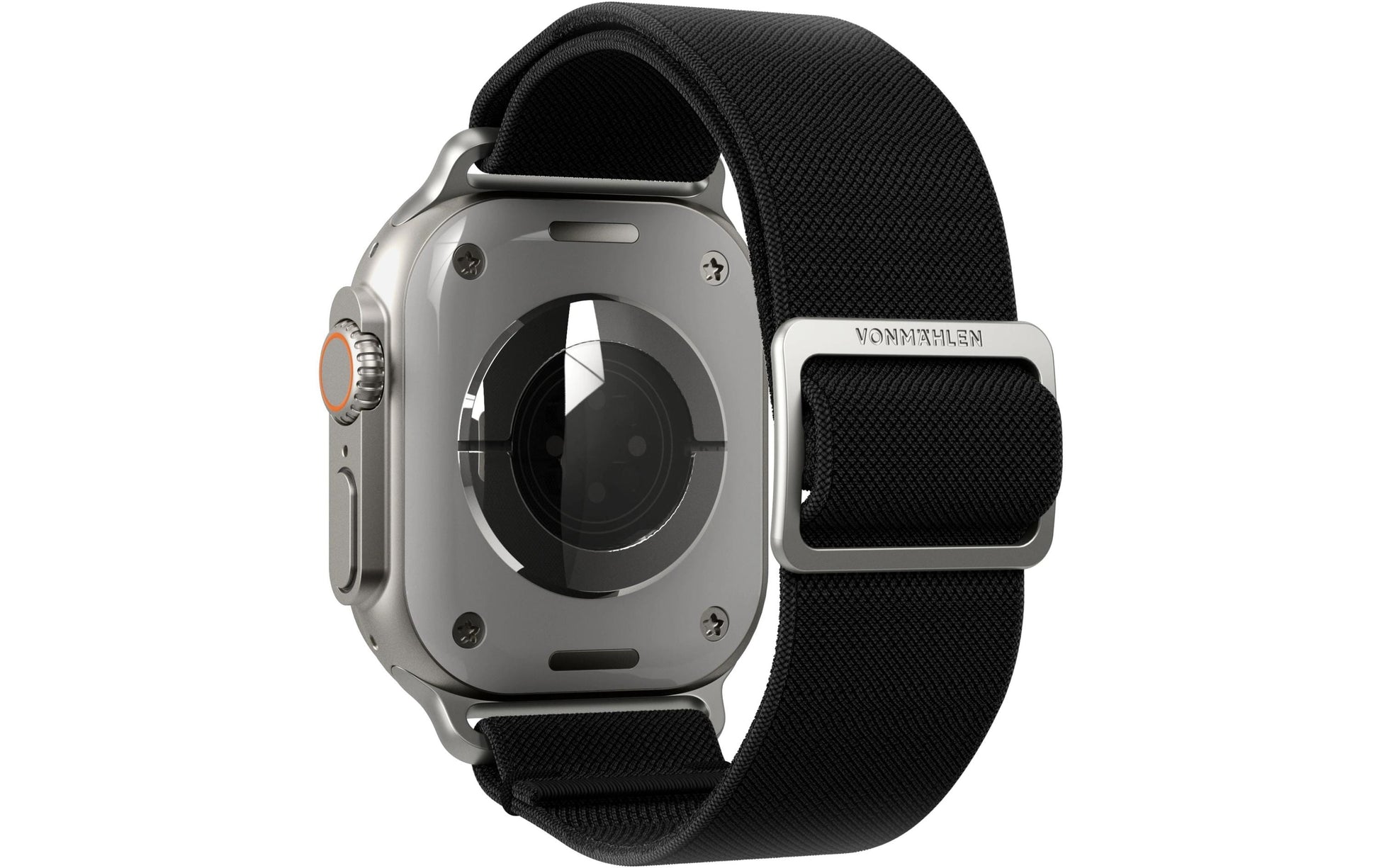 Vonmählen Classic Nylon Loop – Schwarz, für Apple Watch 40/41/42 mm
