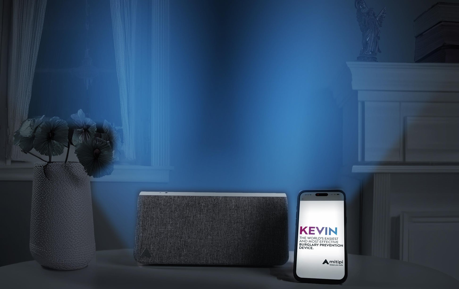 Mitipi KEVIN.3 – Sensor-Hub, WLAN, Lautsprecher & LED-Lampe, 32 GB – Grau
